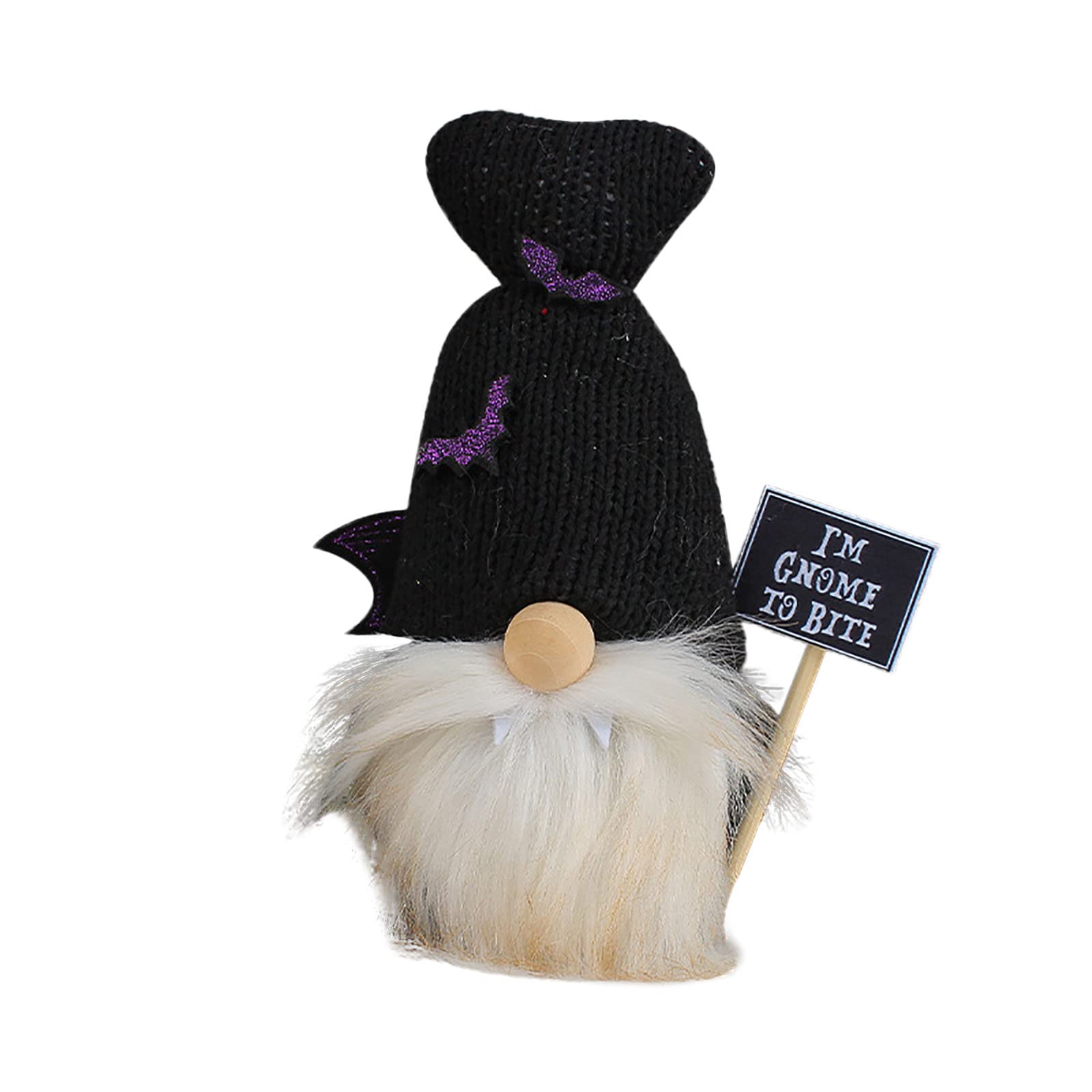 Halloween Gnome Plush Table Decorations - Faceless Doll Ornament with Snowflake & Crystal Accents | Perfect for Spooky Home Decor, Party Centerpieces & Seasonal Gift Ideas