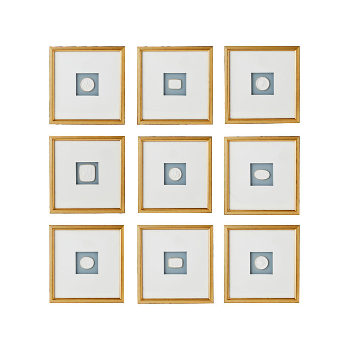 Elegant Framed Intaglio Art Set - Vintage Engraved Wall Decor for Home & Office | Perfect for Living Room, Bedroom, or Gift Giving
