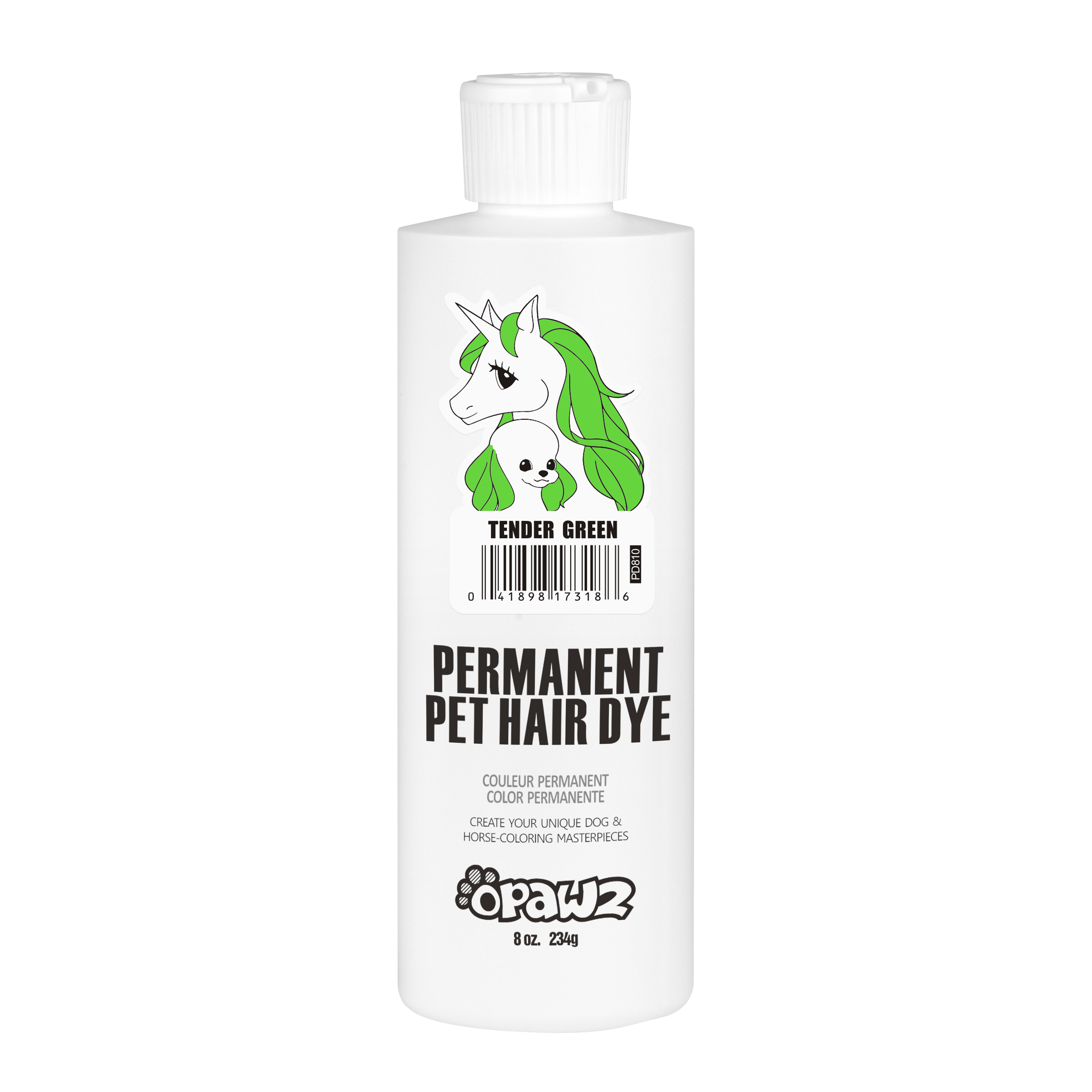 Dog Hair Dye - Tender Green (PD10) | Safe Pet Fur Color for Dogs | Perfect for Pet Grooming, Costumes & Special Events