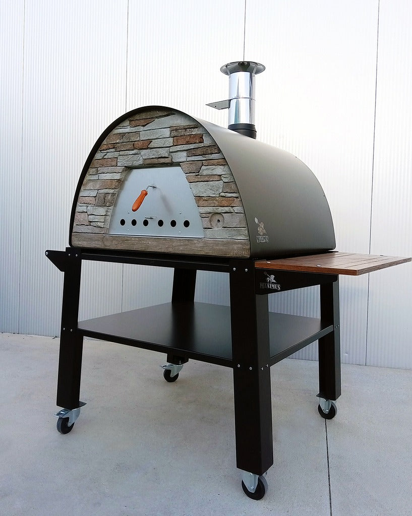 Premium Portable Pizza Oven Stand for Ooni, Solo Stove & Outdoor Pizza Making - Compact, Durable & Adjustable Height for Backyard, Camping & Tailgating Parties