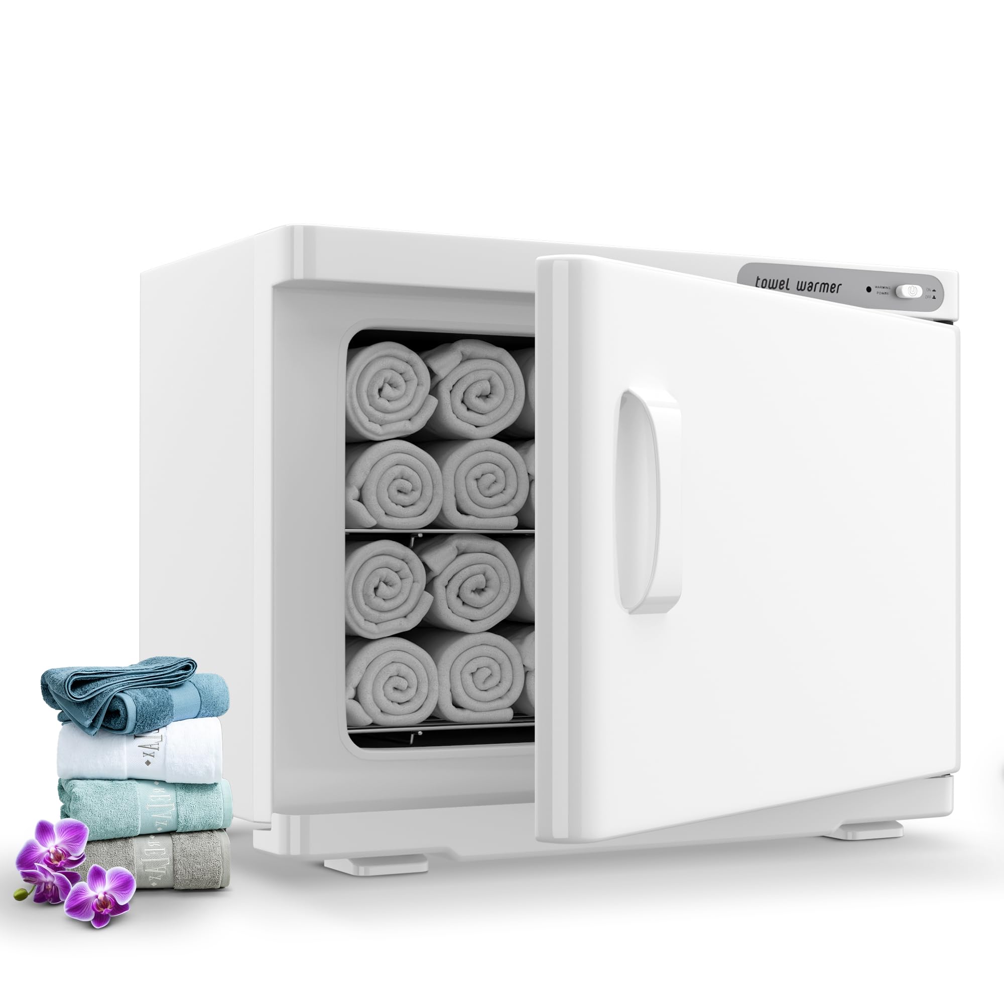 Professional 23L Large Capacity Hot Towel Warmer - White | Spa, Salon & Home Use | Perfect for Facial Treatments, Massage Therapy & Relaxation