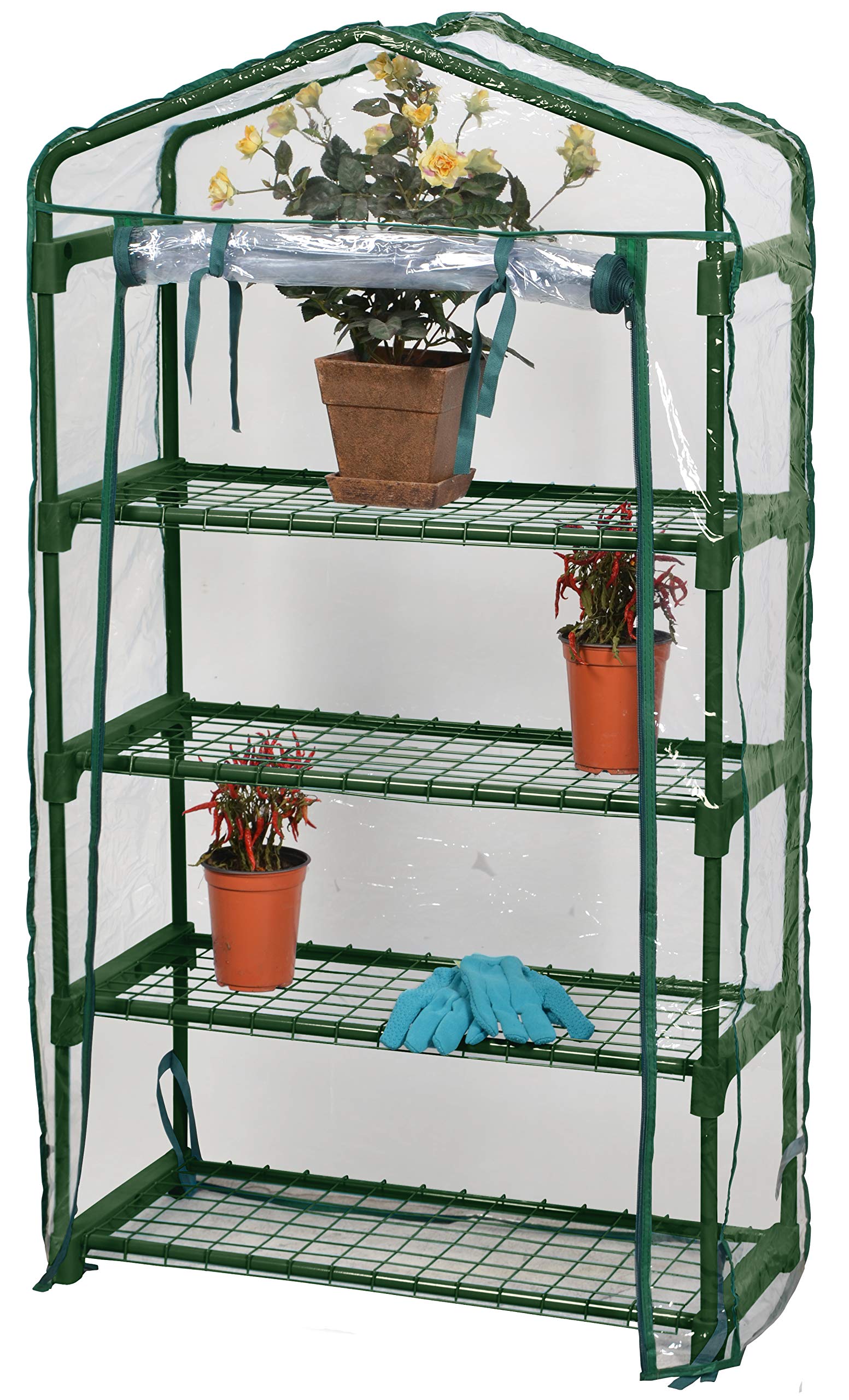 Bloom Small Greenhouse for Indoor Plants - Portable Mini Greenhouse for Seed Starting, Herb Garden & Plant Protection - Perfect for Home, Balcony & Backyard Gardening