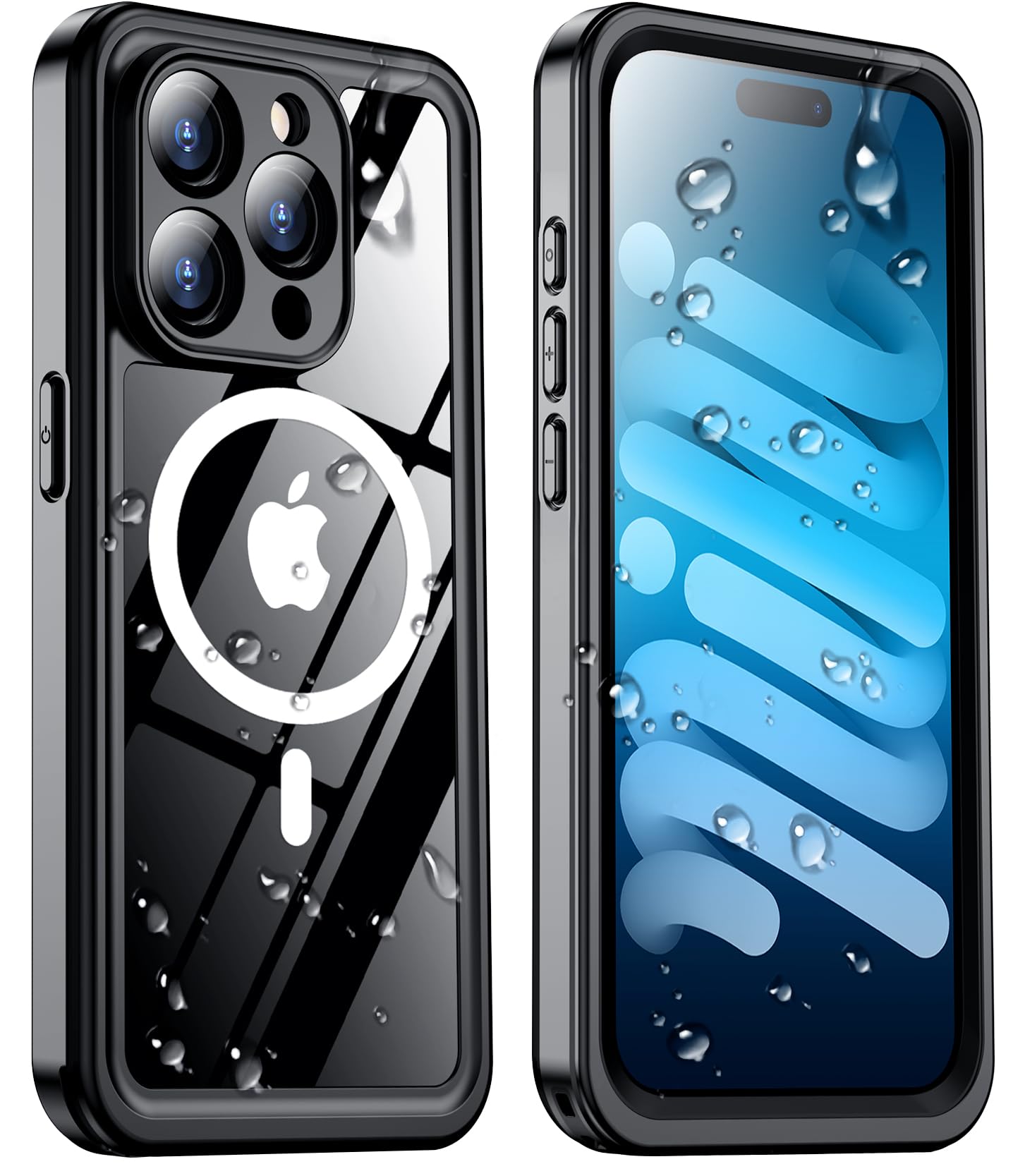Temdan Magnetic Waterproof Case for iPhone 15 Pro Max (6.7