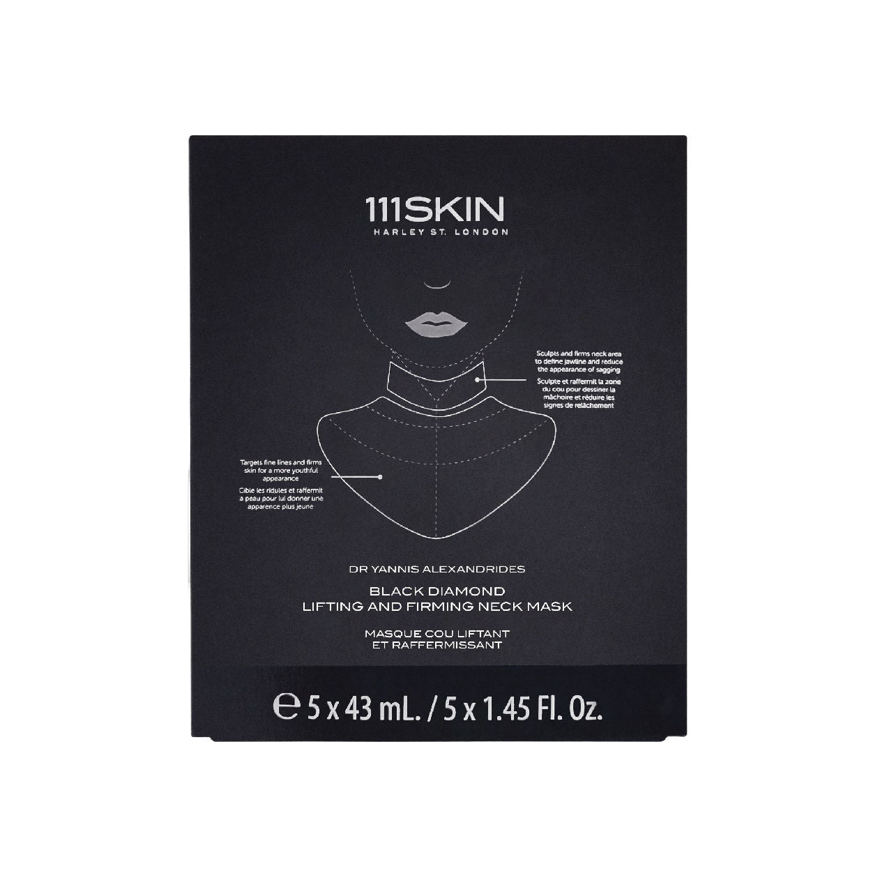 Black Diamond Lifting & Firming Neck Mask - Anti-Aging Skincare Treatment for Wrinkles & Sagging Skin - Perfect for Spa Nights & Self-Care Routines