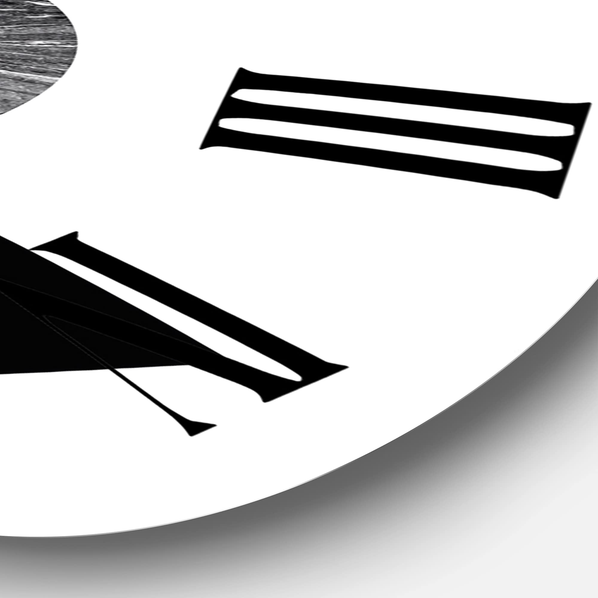Modern Abstract Tropical Palm Leaf Geometric Wall Clock - Large Fractal Design for Living Room, Bedroom & Office Decor | Perfect for Home, Office & Gift Giving