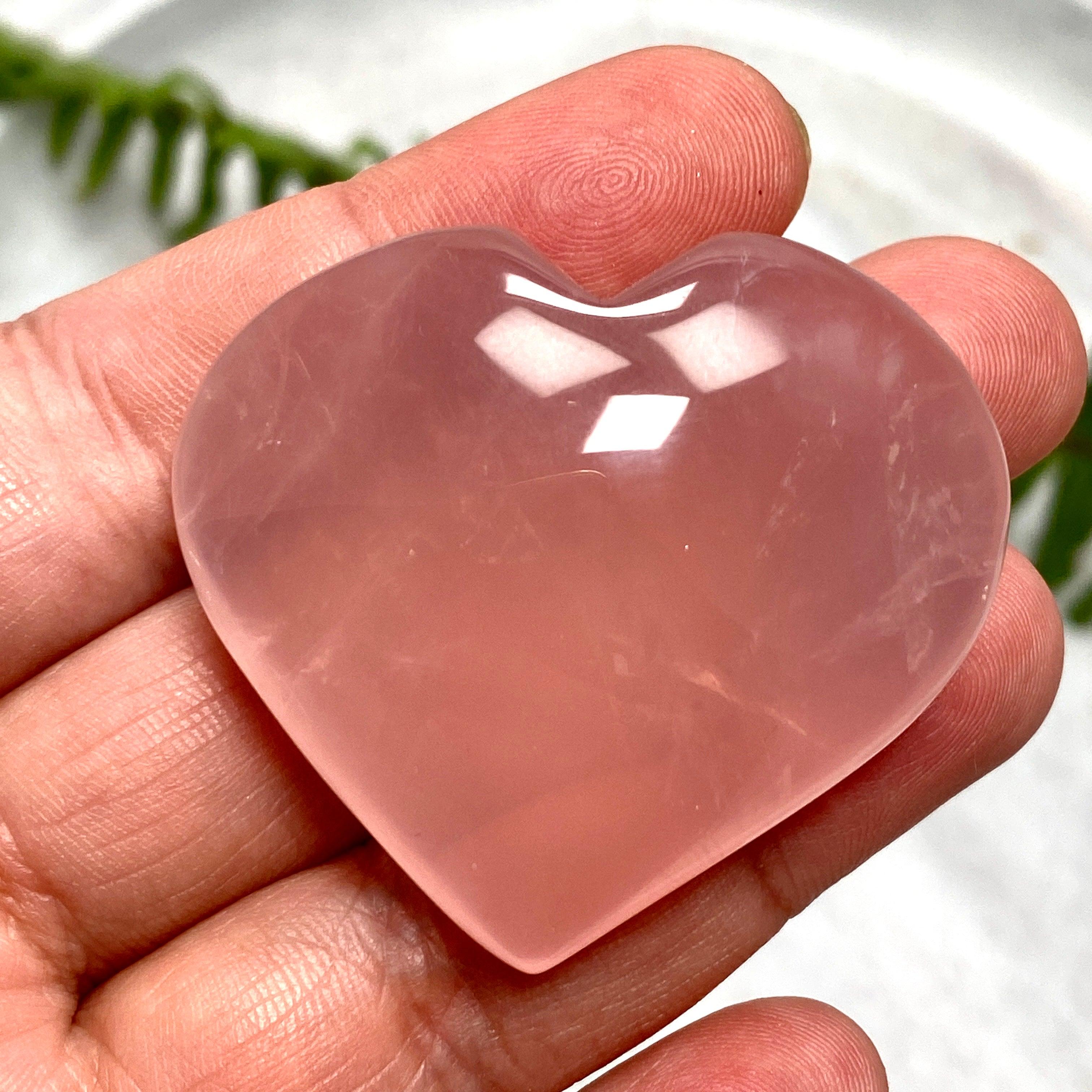 Rose Quartz Heart RQH 04 - Natural Healing Crystal for Love & Harmony - Perfect for Meditation, Home Decor & Gifts