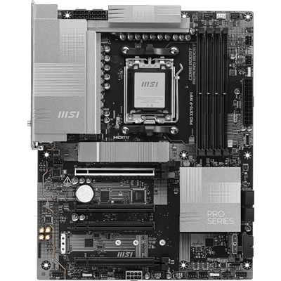 MSI PRO X870-P WIFI AMD AM5 ATX Motherboard - DDR5, PCIe 5.0, Wi-Fi 6E, 2.5G LAN - Perfect for Gaming PC Builds & Content Creation Workstations