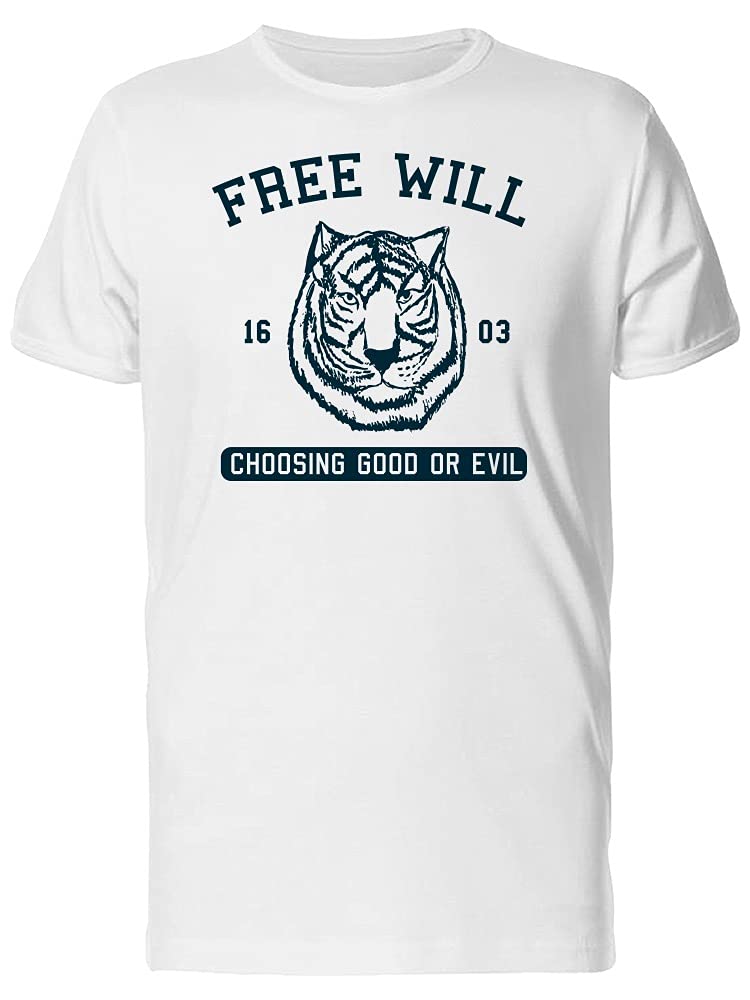 Free Will 1603 Good vs Evil Graphic T-Shirt for Men | Vintage Inspired Cotton Tee | Casual Streetwear & Gaming Apparel
