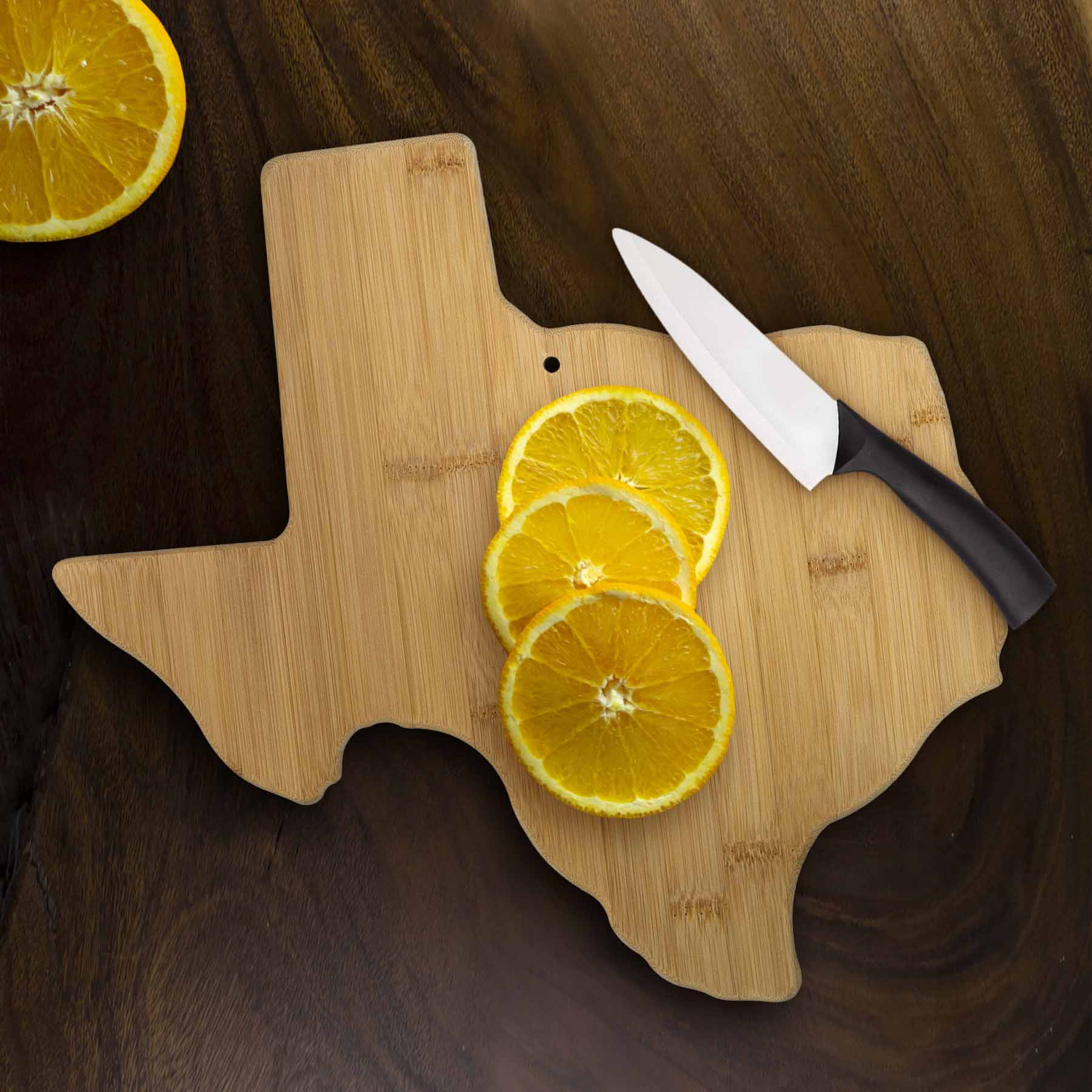 Premium Texas-Shaped Wooden Cutting Board - 14