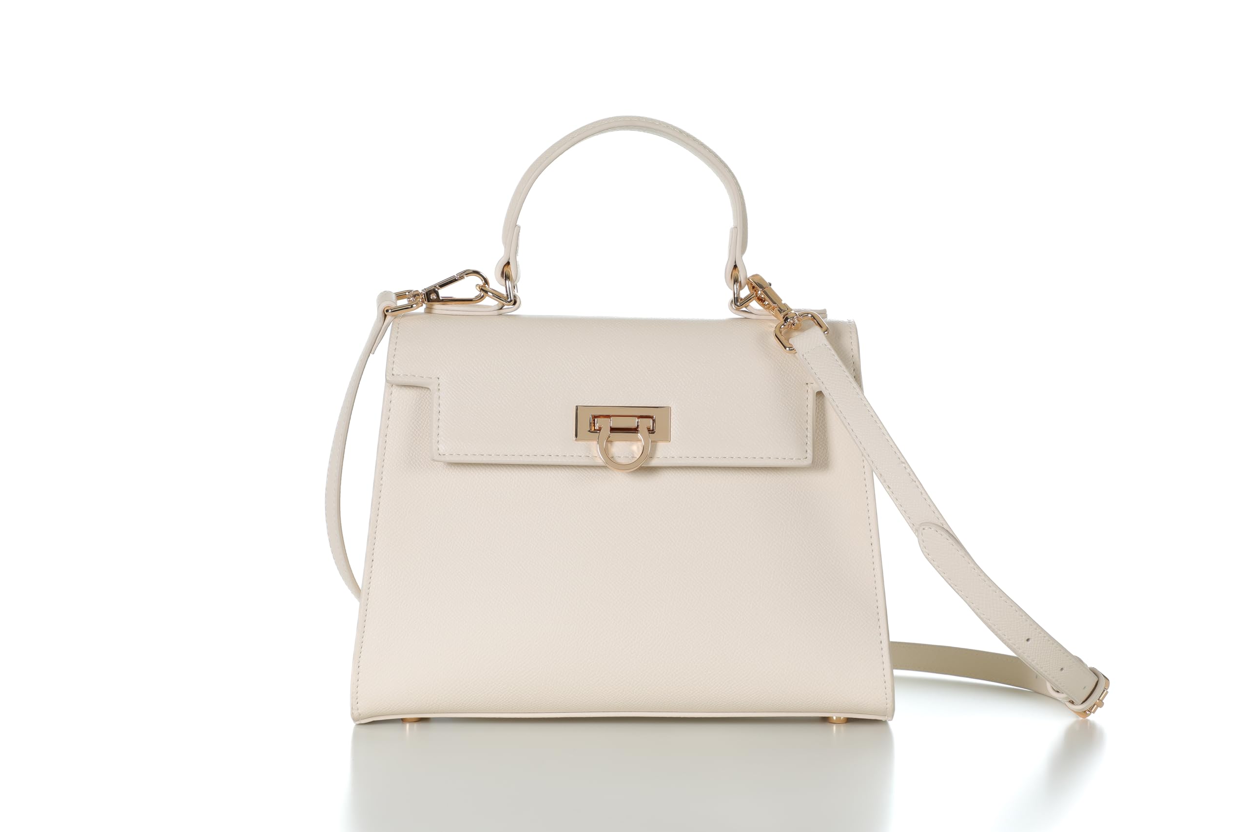 Luxury Women's Leather Top-Handle Handbags - Fashion Crossbody Purse & Shoulder Bag with Detachable Strap | Perfect for Work, Travel & Everyday Use