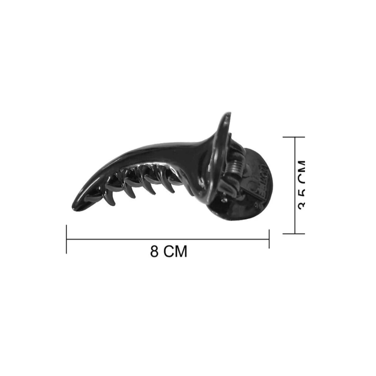 6 Pcs Black Banana Hair Clips with 1 Pcs Ball Hair Tie - Hair Accessories for Women & Girls - Perfect for School, Work, Parties and Daily Styling