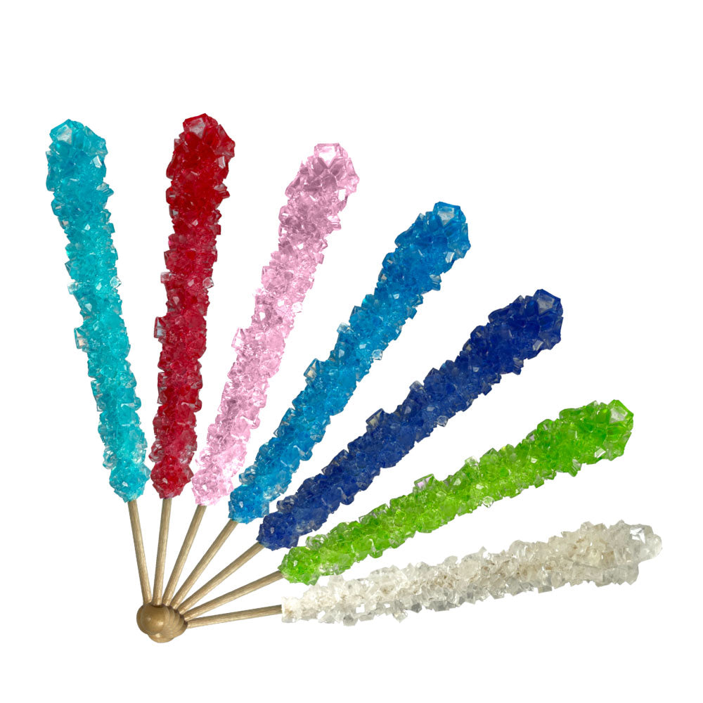 Espeez Old Fashioned Rock Candy Assorted Flavors - 18 Count Box | Classic Hard Candy for Parties, Gifts & Dessert Toppings