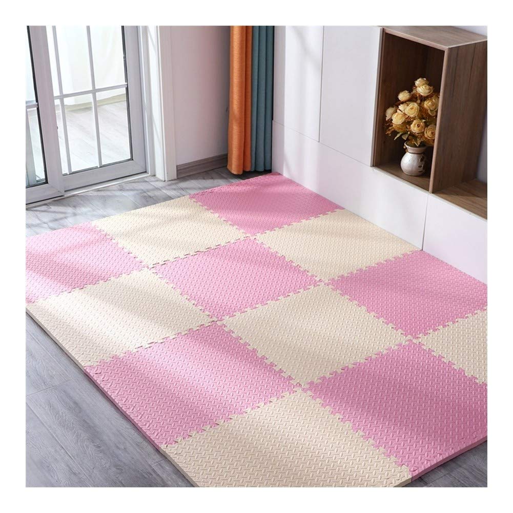 Non-Toxic EVA Foam Puzzle Play Mat for Kids - 12-Piece Interlocking Floor Tiles (60x60x1.2cm) - Soft, Safe & Easy to Clean - 4 Color Options - Perfect for Nursery, Playroom & Daycare Activities