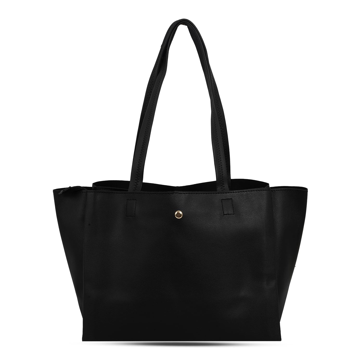 Brightfashion Women's Stylish PU Leather Tote Bag in Pink - Perfect for Work, Travel & Everyday Use