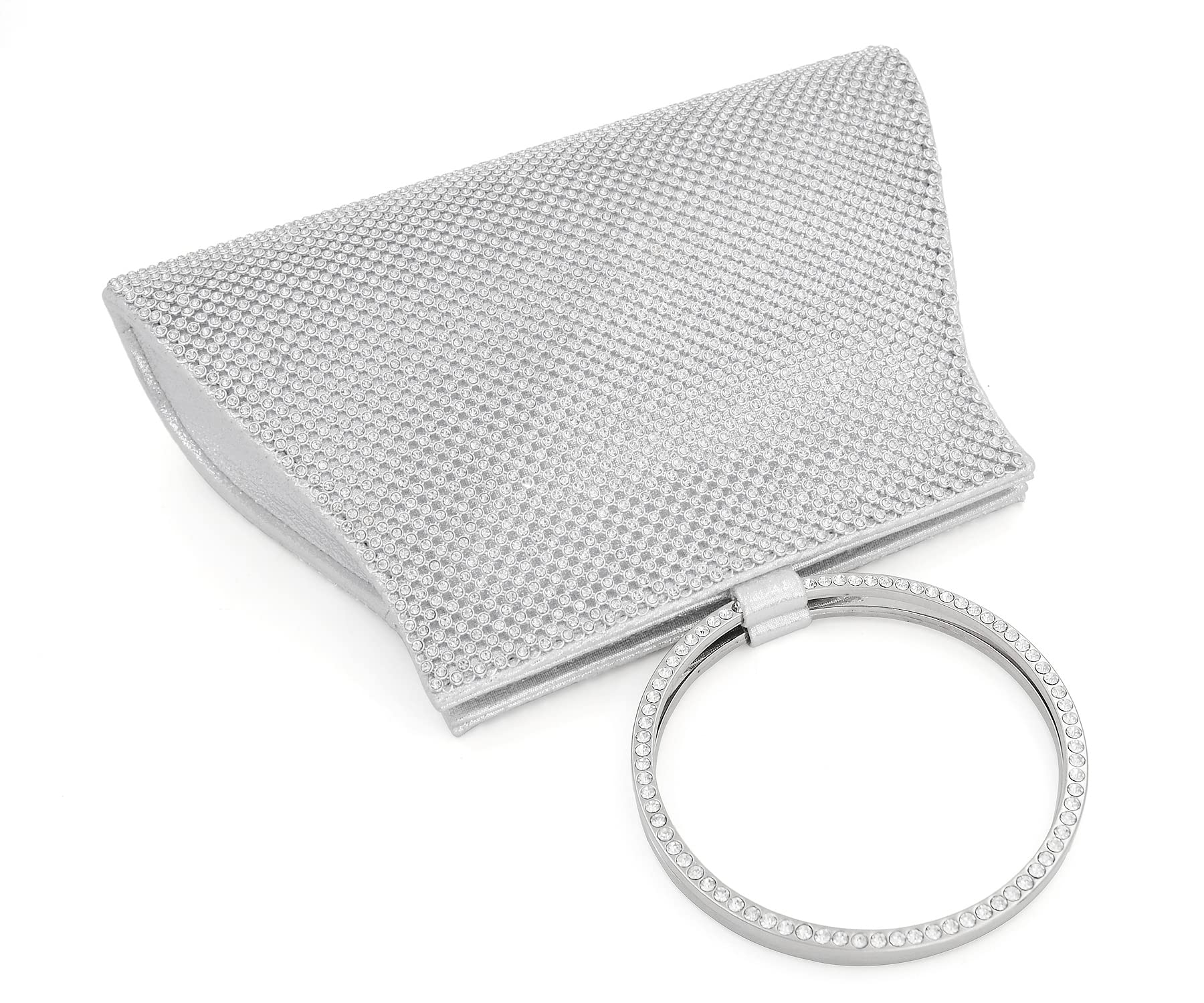 Elegant Crystal Clutch Purse for Women - Wedding Bride & Bridesmaid Handbag, Evening Wristlet Bag for Prom, Party, and Special Occasions