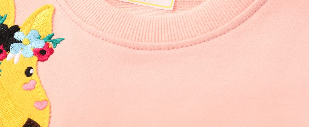 Toddler Girls & Boys Cotton Crewneck Sweatshirt - Soft Long Sleeve Casual Pullover Shirt for Kids | Perfect for Playdates, School & Everyday Wear