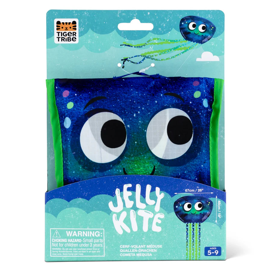 Colorful Jelly Kite for Kids - Outdoor Flying Toy with Easy Grip Handle - Perfect for Beach, Park, and Backyard Play