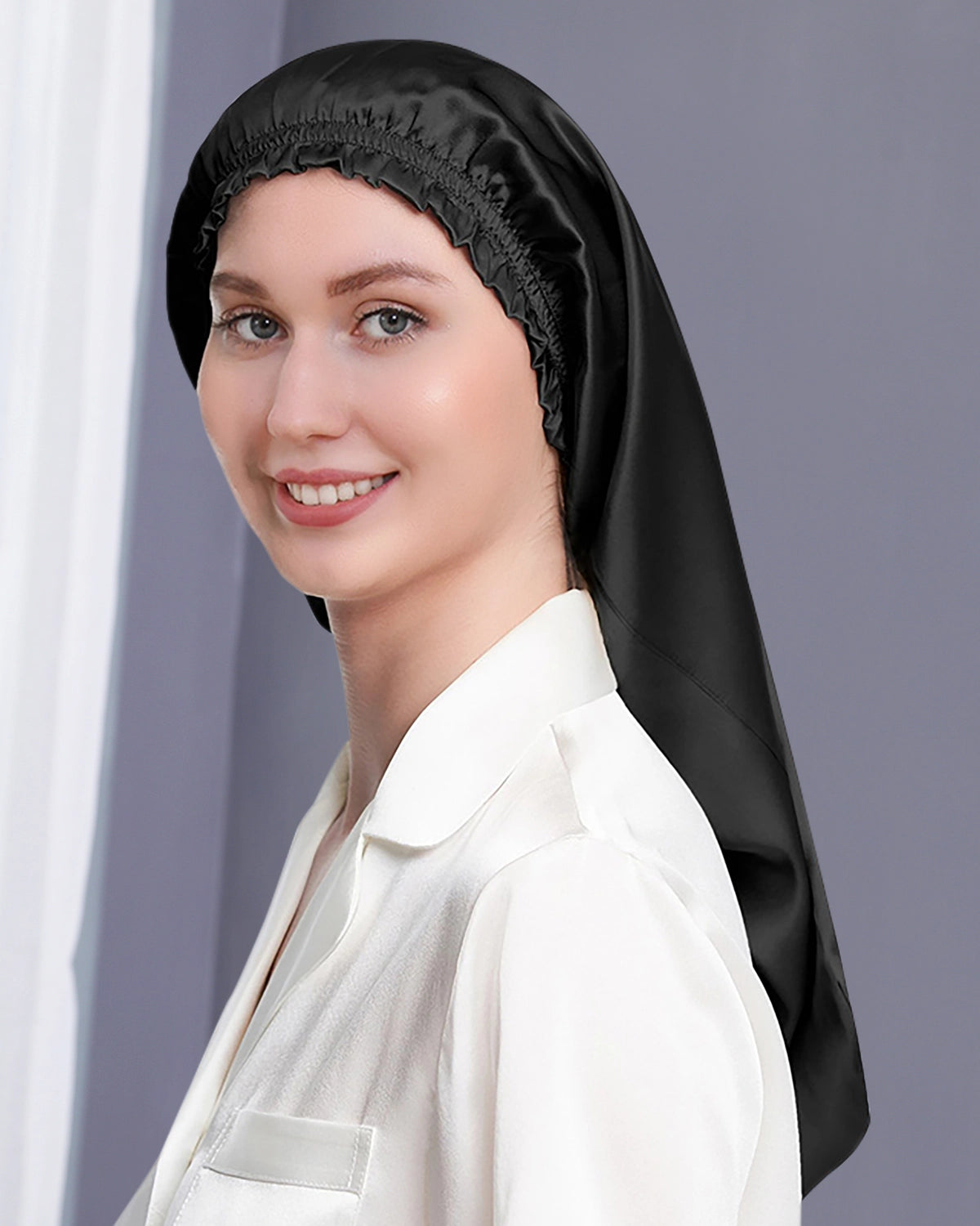 Luxury Mulberry Silk Bonnet for Hair Protection - Soft Sleep Cap for Curly, Natural & Afro Hair - Perfect for Nighttime & Travel Use