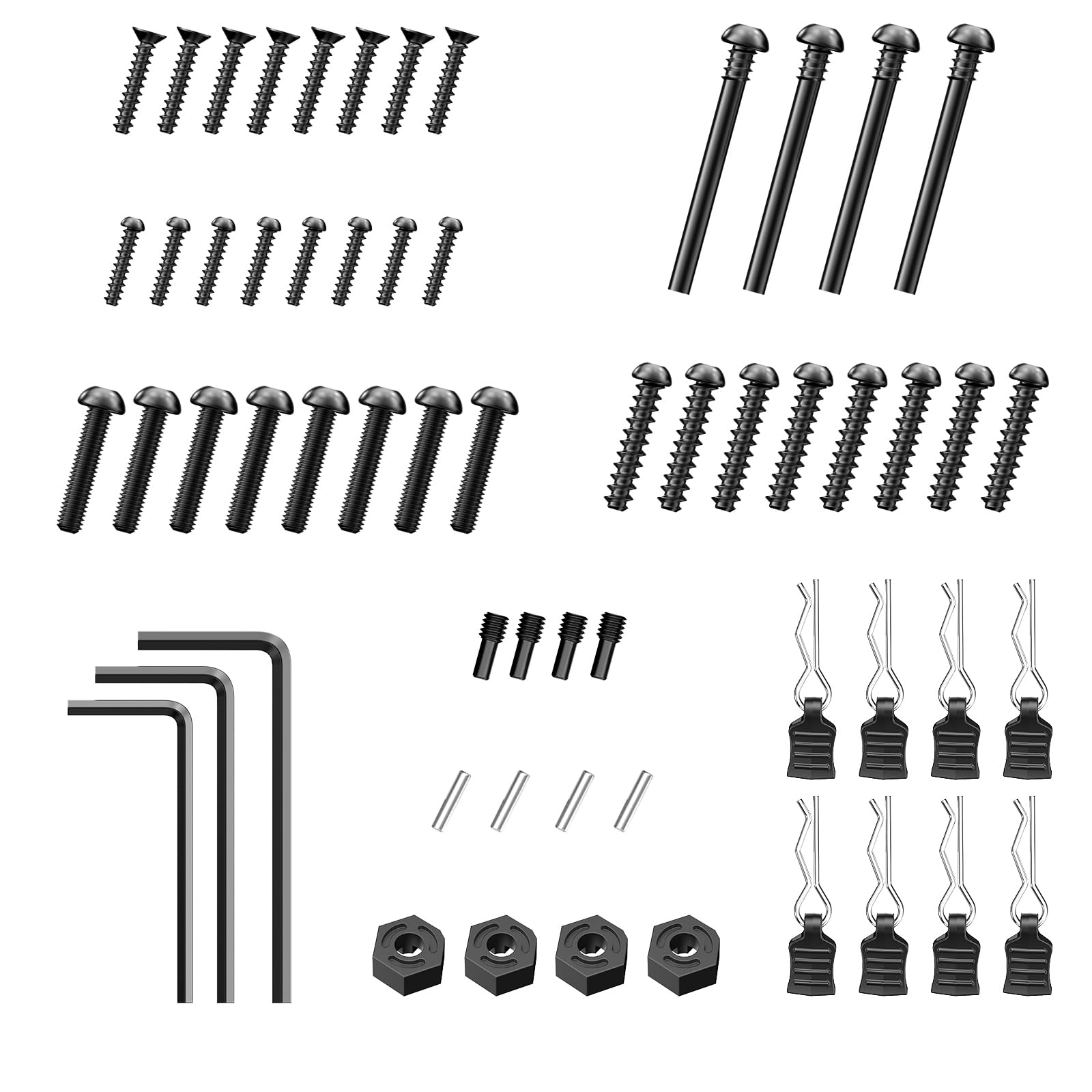 HYPER GO KS003 RC Car Screw Kit - Spare Parts & Accessories for 1/14 & 1/16 Scale RC Vehicles | Perfect for Repairs & Maintenance of Remote Control Cars