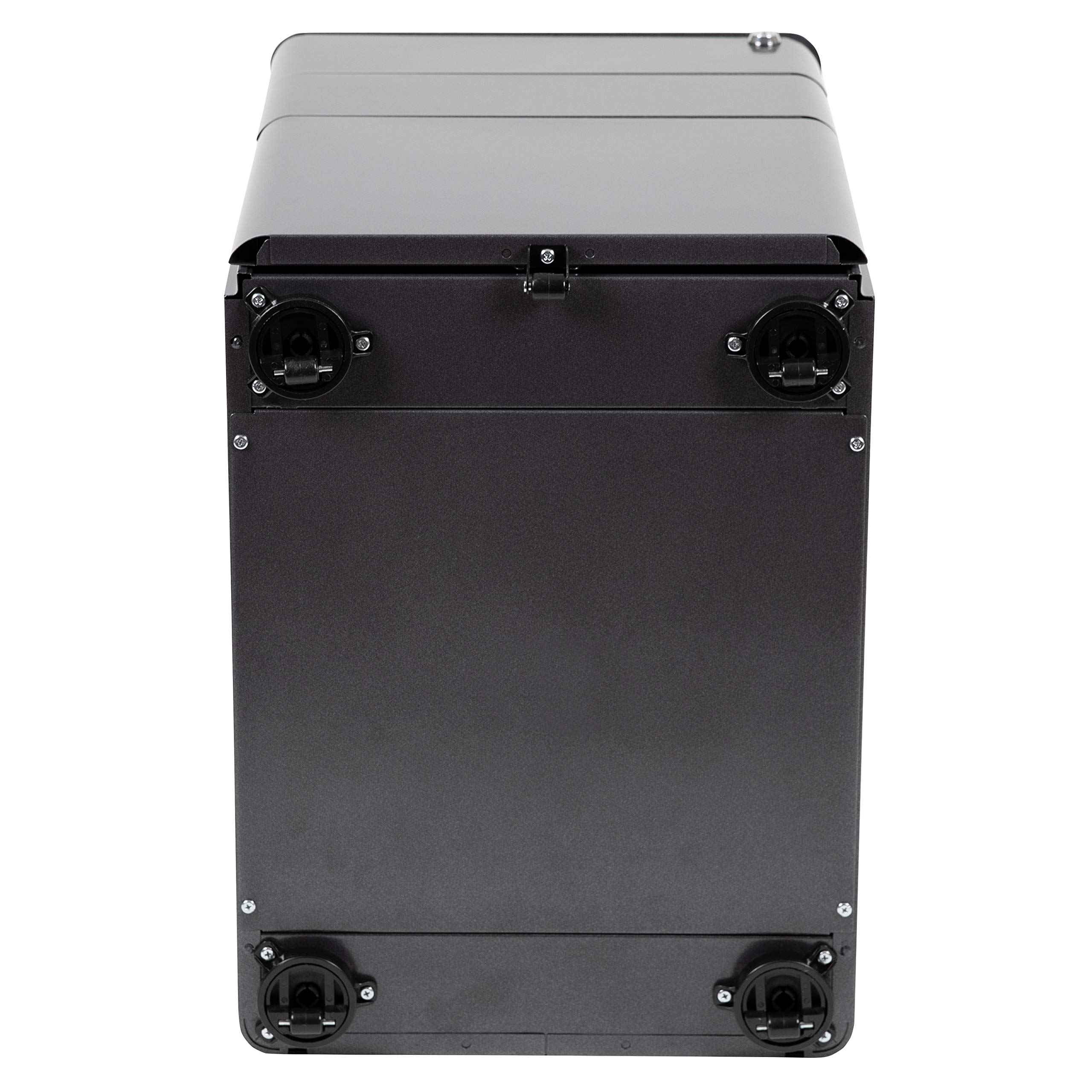 EMMA + OLIVER Modern 3-Drawer Mobile Locking Filing Cabinet - Black File Storage Organizer for Office, Home & School Use