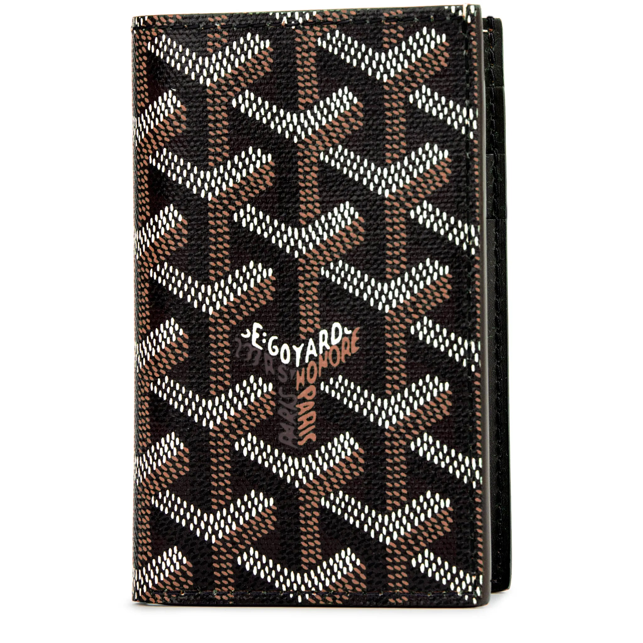 Goyard Saint Pierre Card Wallet - Black Leather Luxury Card Holder for Men & Women | Perfect for Business, Travel & Everyday Use
