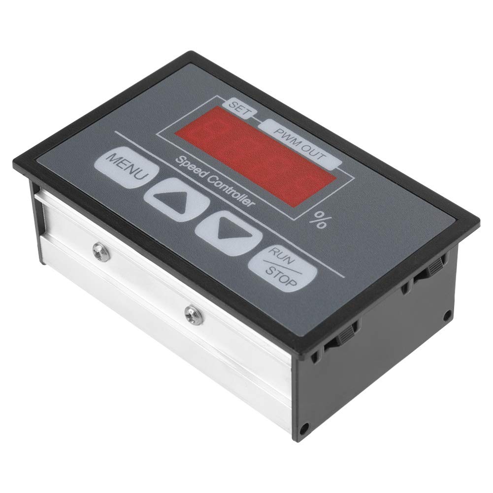 Digital Motor Speed Controller 6-60V with LCD Display - DC Motor Regulator for Slow Start/Stop - Perfect for CNC Machines, 3D Printers & DIY Projects