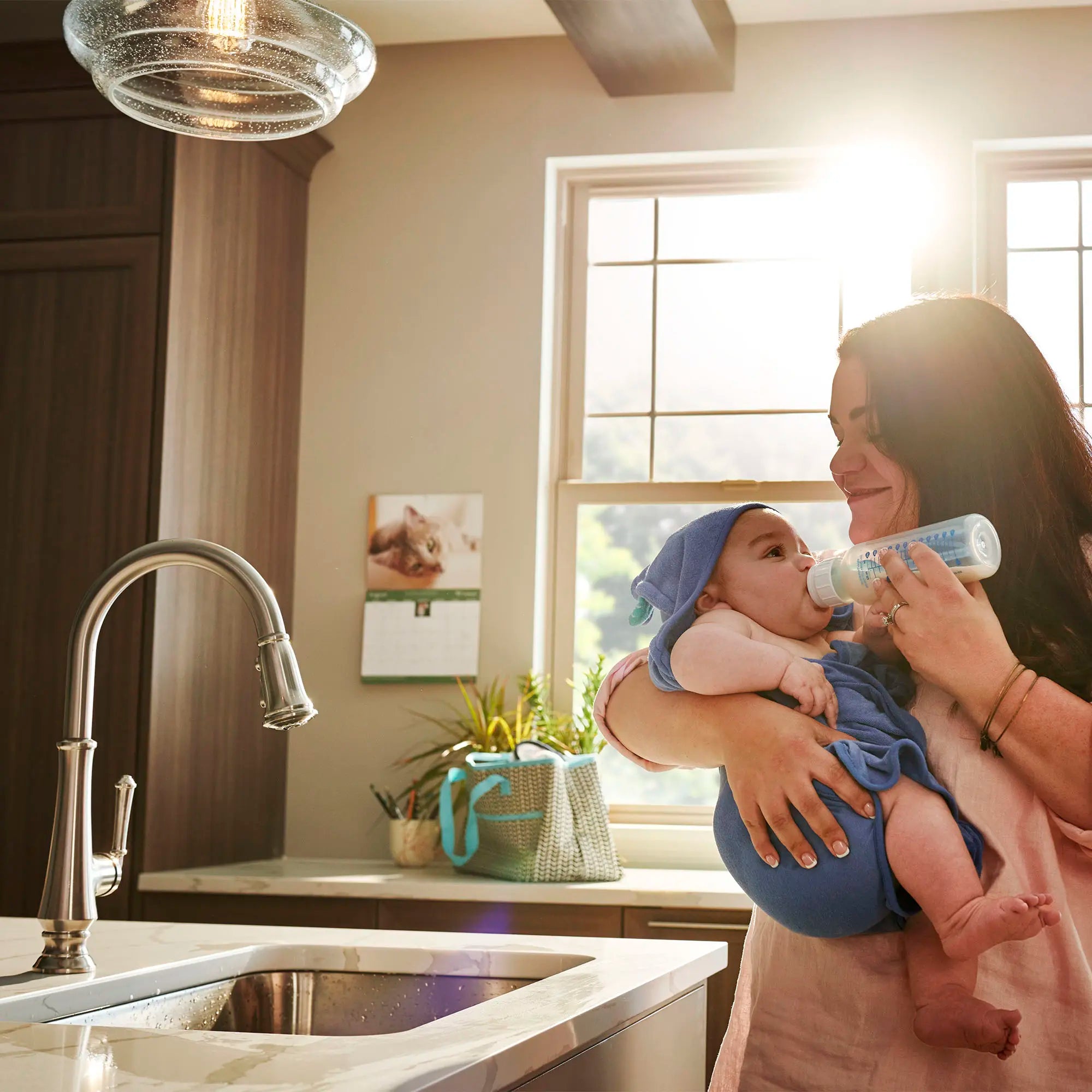 Delancey® Single Handle Pull Down Kitchen Faucet with Dual Spray Function - 1.5 GPM/5.7 LPM - Perfect for Modern Homes & Restaurant-Style Sinks