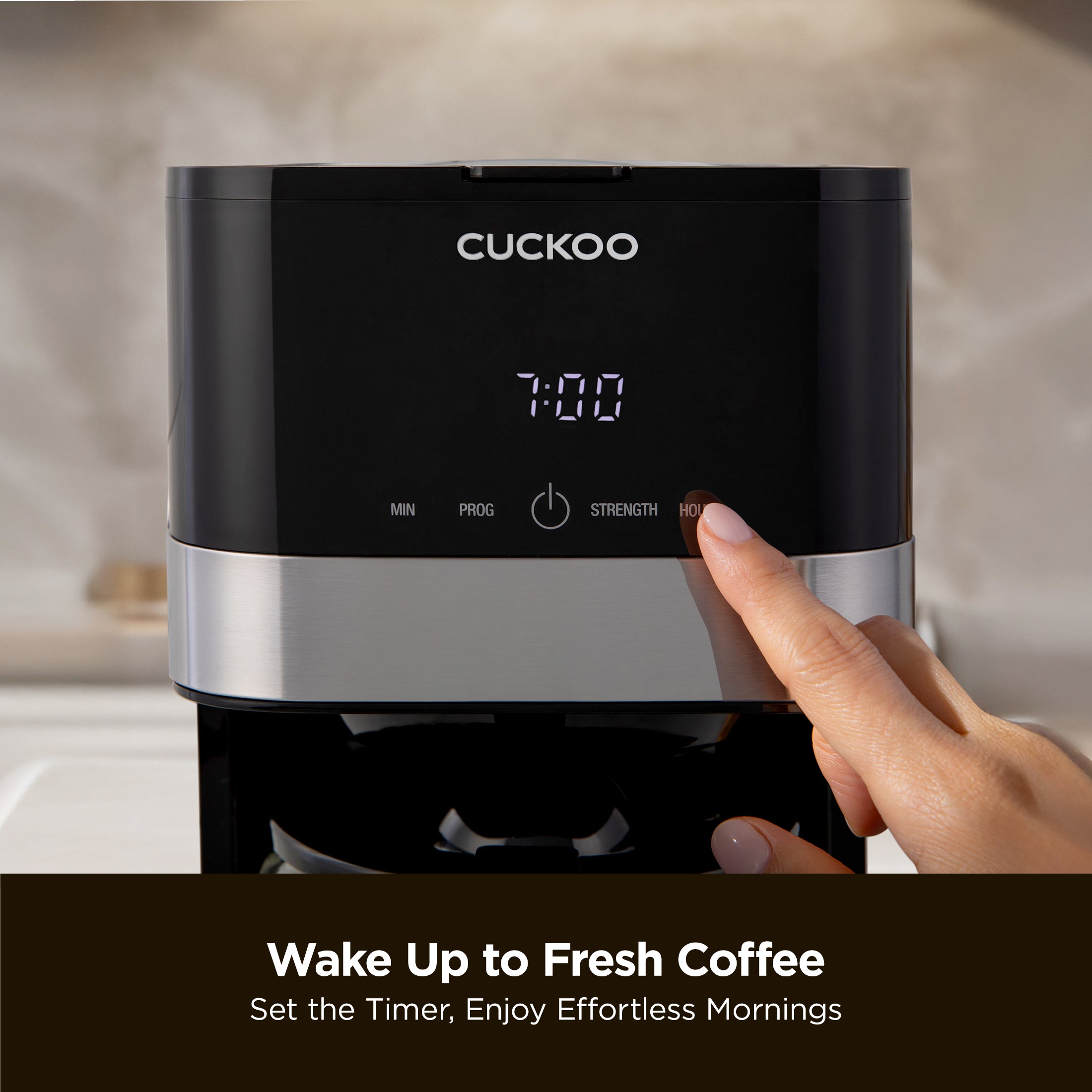 Premium Classic Drip Coffee Maker - 12 Cup Programmable Coffee Machine with Auto Shut-Off & Reusable Filter (CCM BD011B) - Perfect for Home, Office & Camping Use