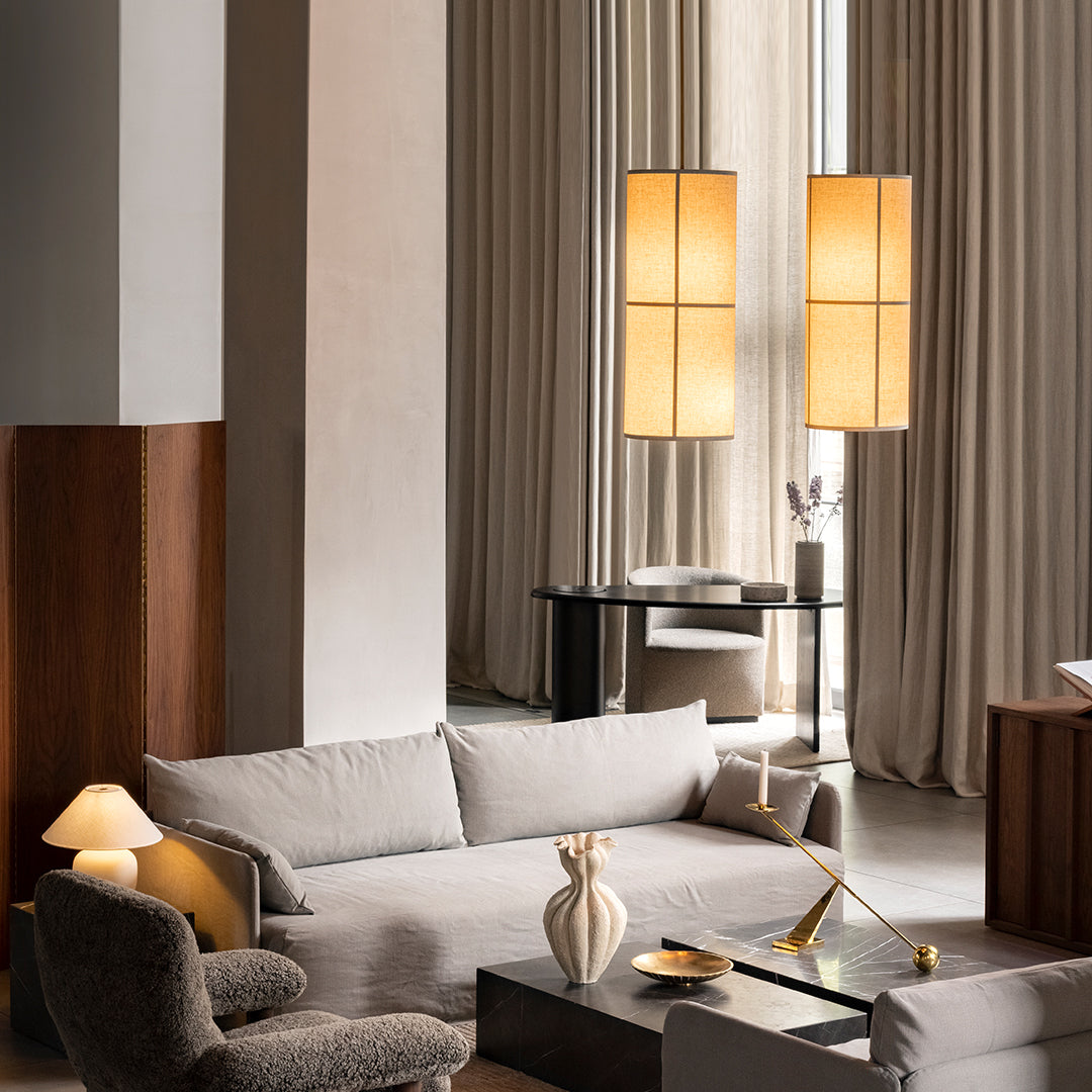 Hashira Pendant Lamp - Modern Japanese Inspired Hanging Light Fixture for Dining Room, Kitchen Island & Bedroom Lighting