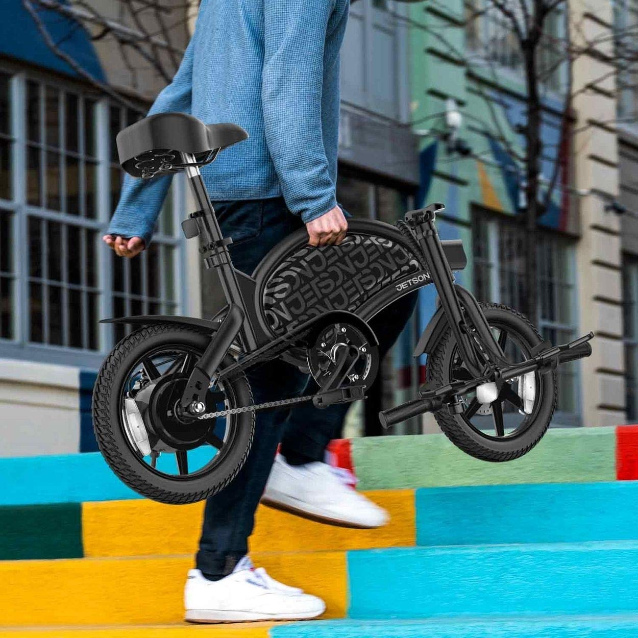 Jetson Electric Bike Bolt - Foldable Commuter E-Bike for Adults, 250W Motor, 15.5MPH, 14