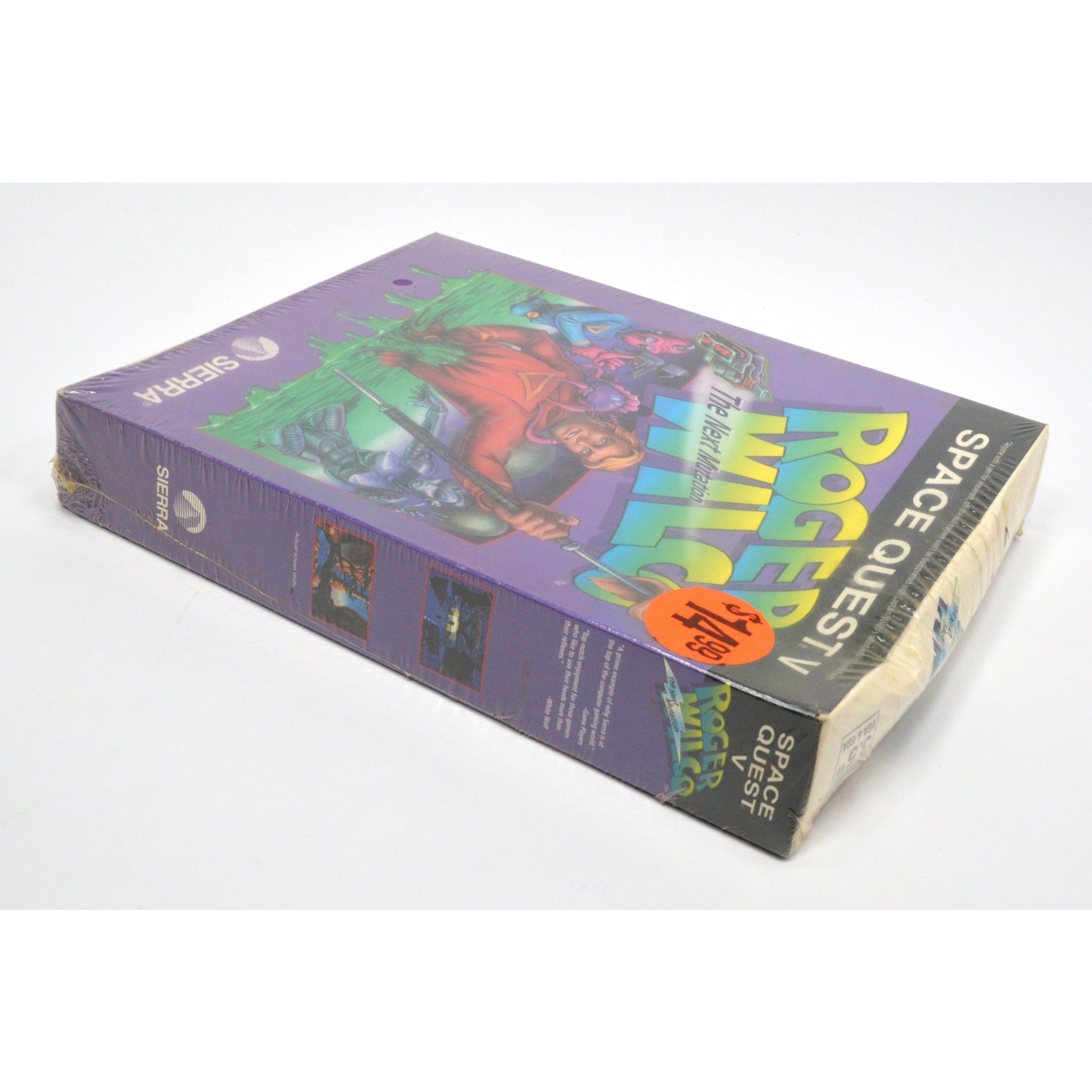 Brand New ROGER WILCO THE NEXT MUTATION Sealed Computer Game Space Quest V - Adventure Game for PC Windows, Perfect for Retro Gaming Enthusiasts & Collectors