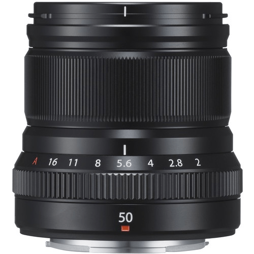 Fujifilm FUJINON XF 50mm F2.0 R WR Black Lens - Fast Aperture Prime Lens for Fujifilm X-Mount Cameras | Perfect for Portraits, Street & Low Light Photography