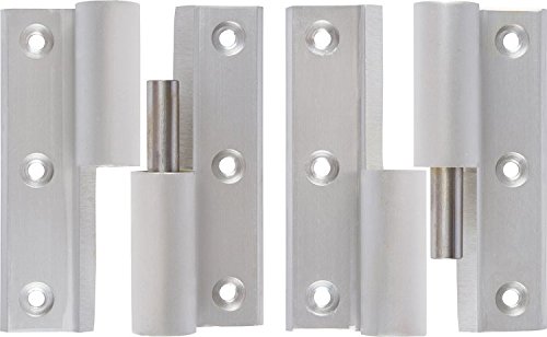 Rockwell Security Hinge Replacement Kit - Heavy Duty Aluminum Door Hinges for Home & Commercial Use - Perfect for Entry Doors, Garage Doors, and Security Gates
