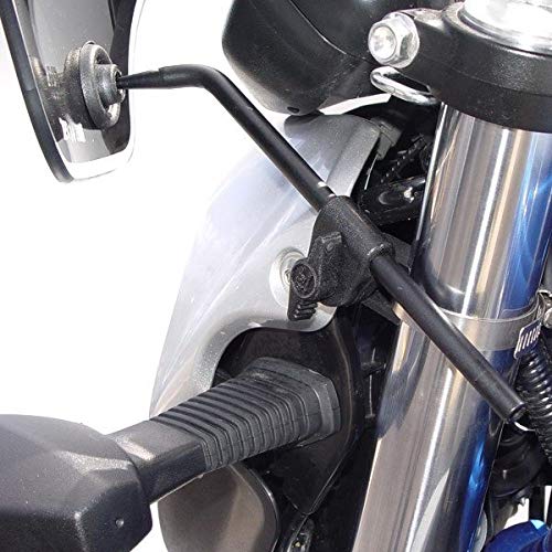National Cycle Light Tint Street Shield EX Windshield for 7/8 inch Handlebars - Universal Fit Motorcycle Windshield for Cruisers & Touring Bikes - Reduces Wind Blast on Highway Rides