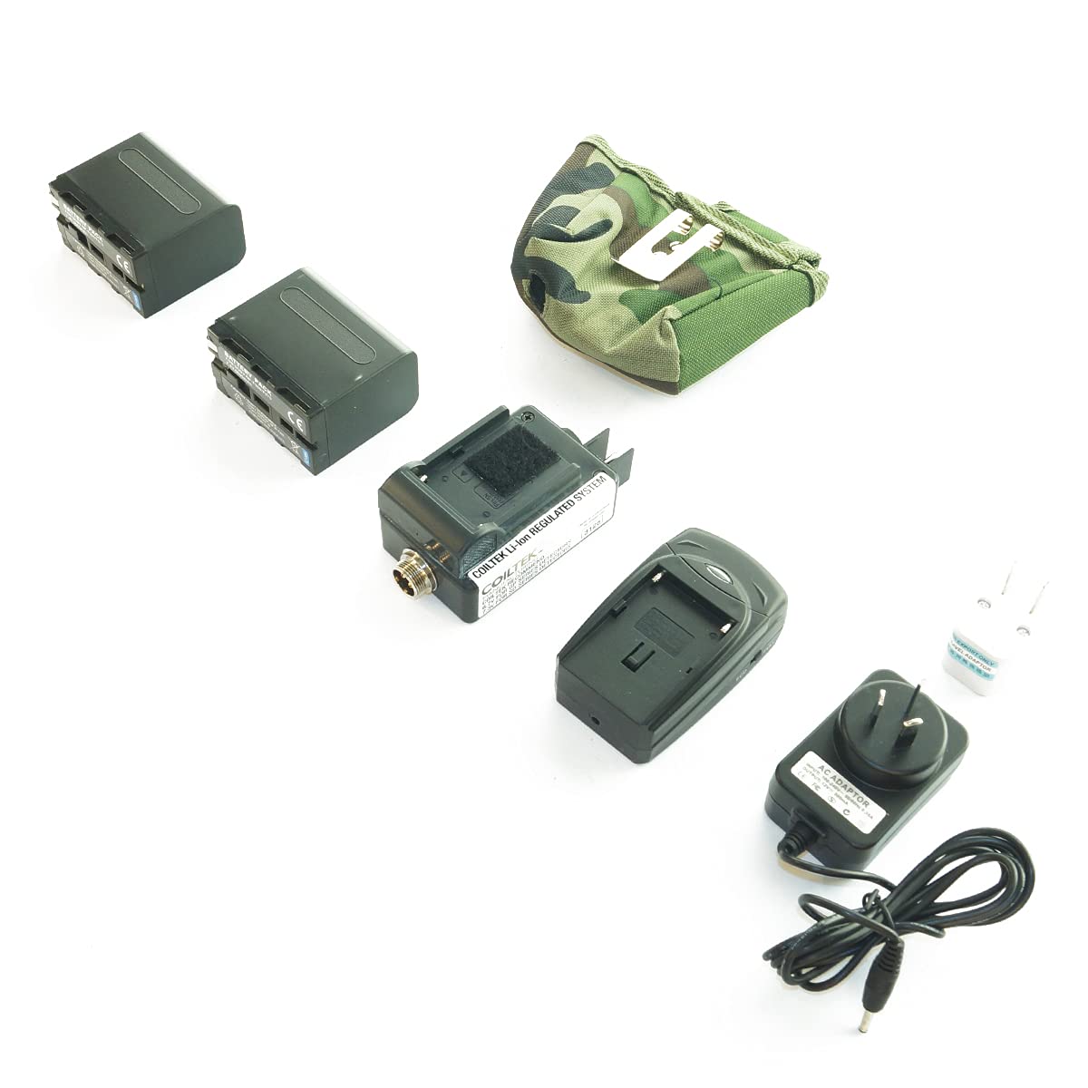 Lithium-Ion Switchable Regulator Kit with 2 Rechargeable Batteries - Perfect for DIY Electronics, Solar Projects, and Portable Power Solutions