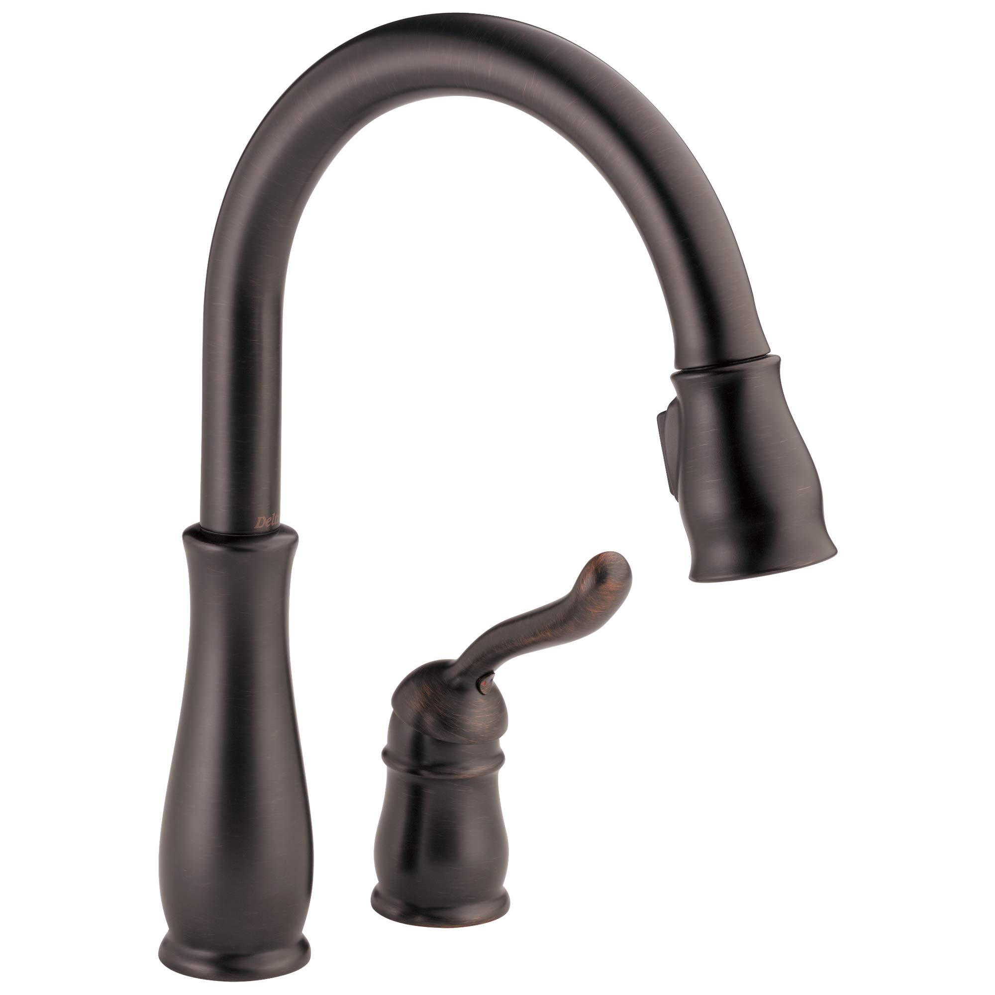 Delta Faucet Leland Oil Rubbed Bronze Kitchen Faucet with Pull Down Sprayer & Magnetic Docking - Venetian Bronze 978-RB-DST | High Arc Commercial Style Faucet for Kitchen Sink, Perfect for Busy Home Cooks and Professional Chefs