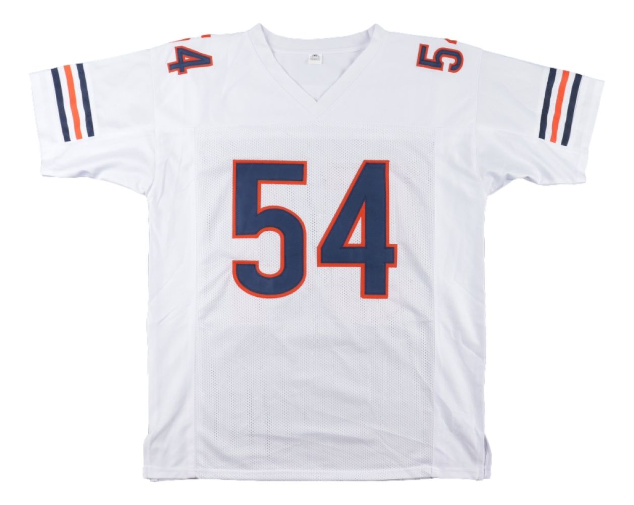 Brian Urlacher Chicago Bears Signed White Football Jersey - HOF 18 Inscribed BAS - Authentic Collectible for Sports Memorabilia Fans & Home Decor