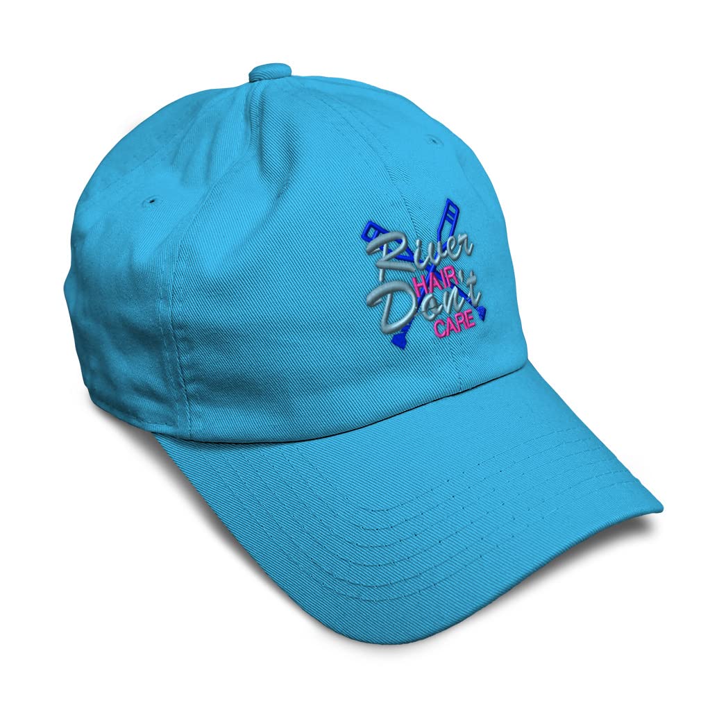 Custom Soft Baseball Cap - River Hair Don't Care Style D Dad Hats for Men & Women | Trendy Unisex Adjustable Hat for Outdoor, Sports & Casual Wear