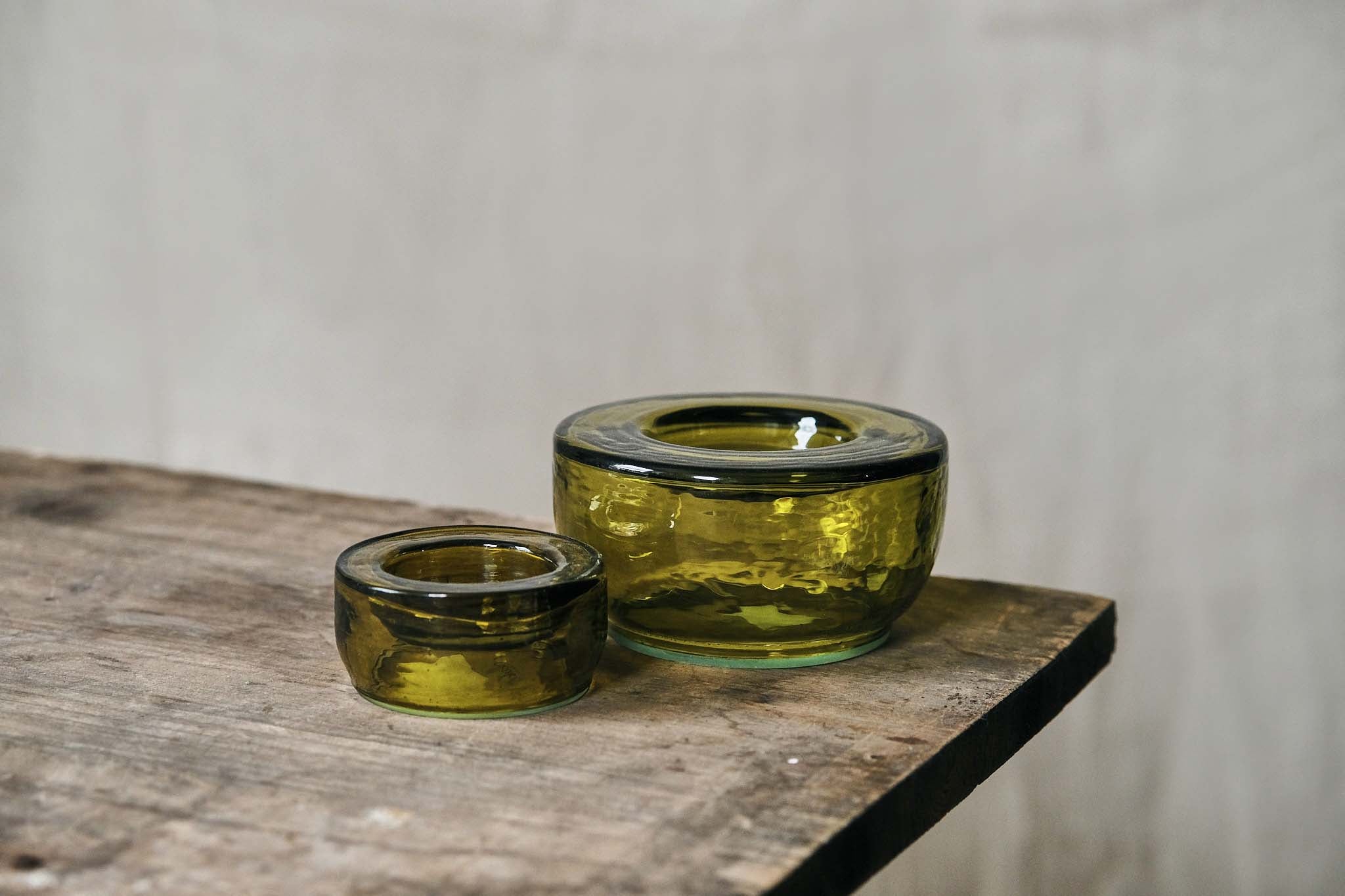 Elegant Jewel Yellow Glass Tealight Holders - Set of 6 for Wedding, Party & Home Decor - Perfect for Romantic Ambiance, Candlelight Dinners & Spa Nights