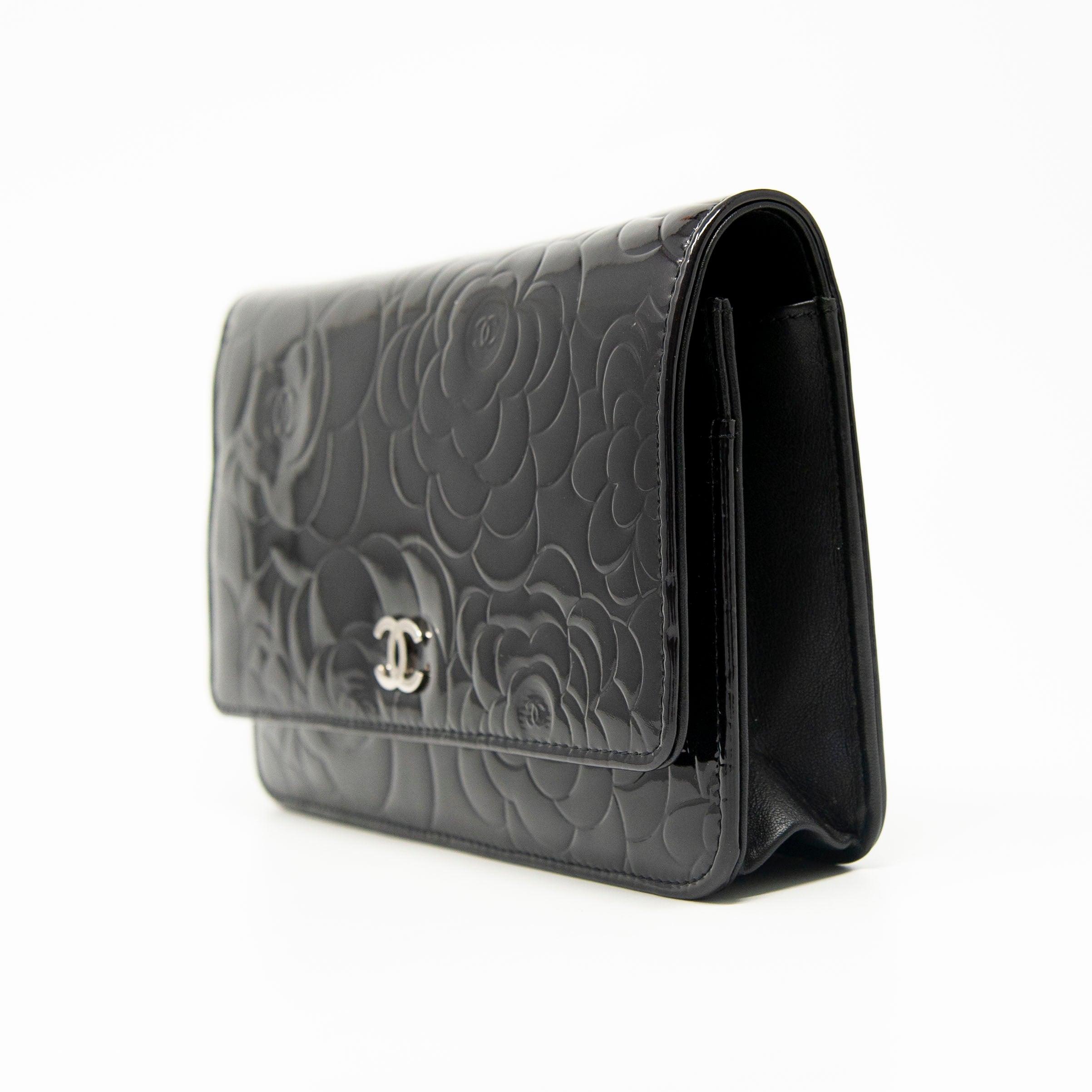 Chanel Black Camellia Wallet On Chain Crossbody Bag - Luxury Designer WOC for Women | Perfect for Evening Parties, Date Nights & Special Occasions