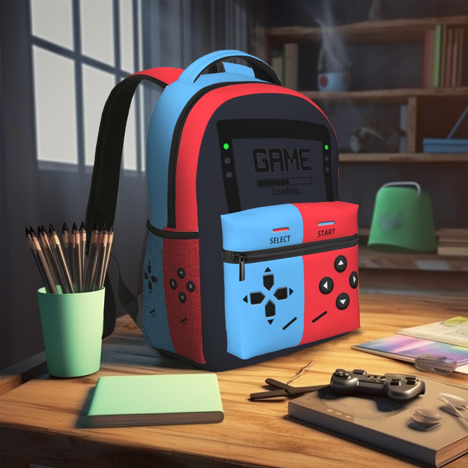**Gaming Backpack for Boys & Teens - Durable Laptop Backpack for School, Travel & Game Day - Perfect Gift for Gamers (Ideal for School, Travel & Gaming Conventions)**