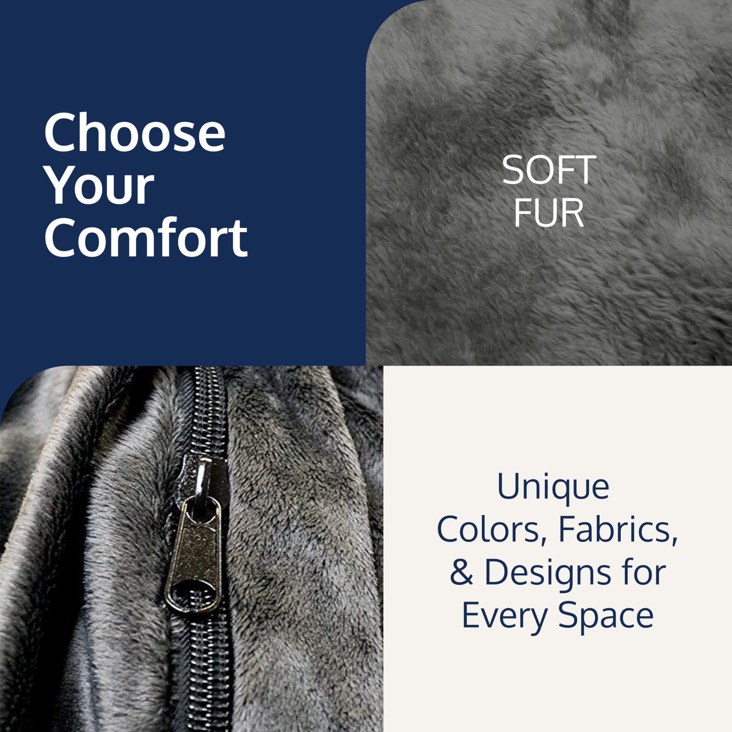 ULTIMATE SACK Convertible Bean Bag Chair to Cozy Sleeper - Versatile Sofa Bed & Futon Alternative - Comfortable & Stylish for Living Room, Bedroom, Dorm or Guest Room - Perfect for Lounging, Napping & Small Space Living