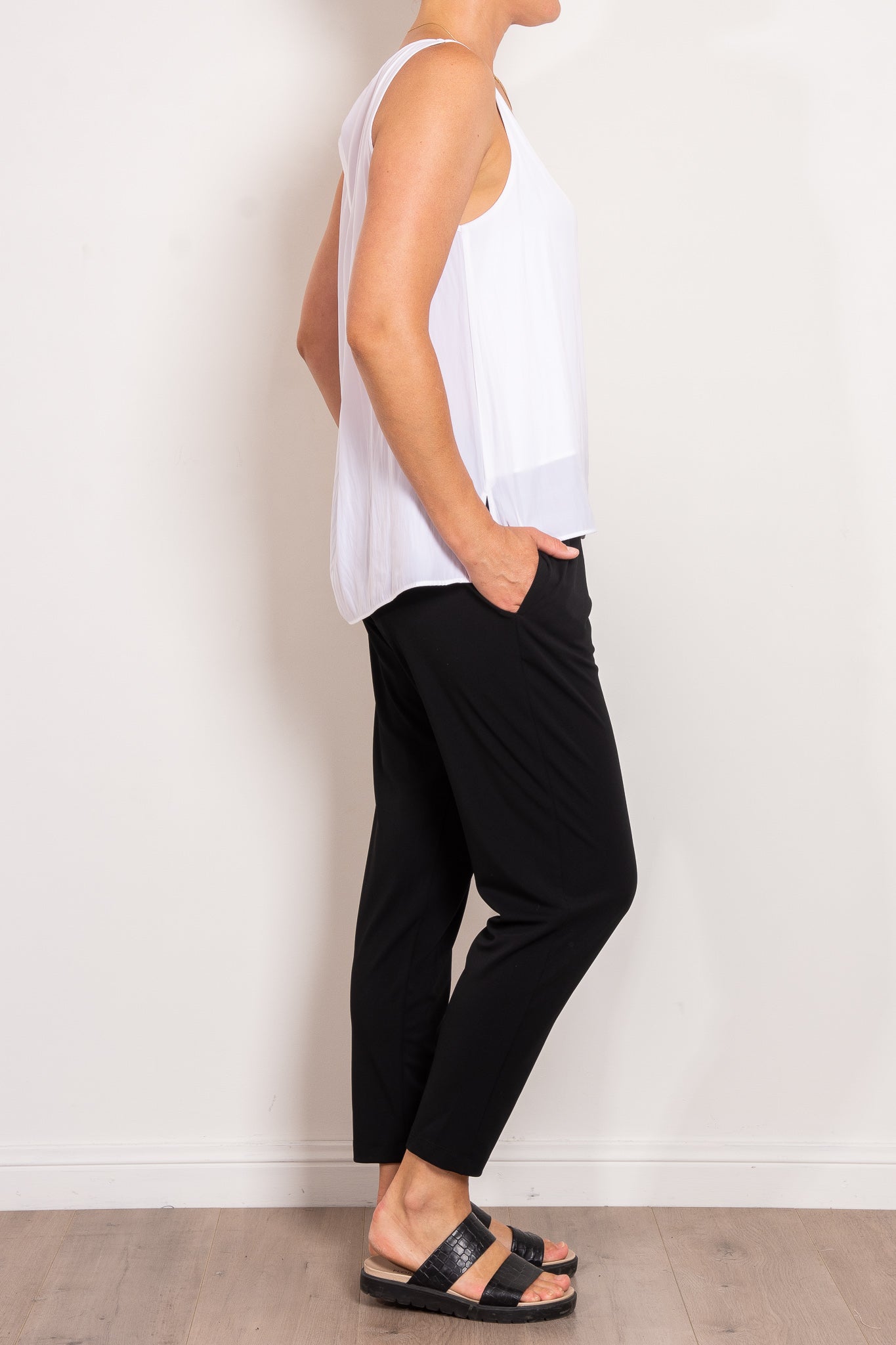 Mela Purdie Base Pant Powder Knit - Women's High-Waisted Stretch Yoga Pants for Workout, Lounge & Everyday Wear