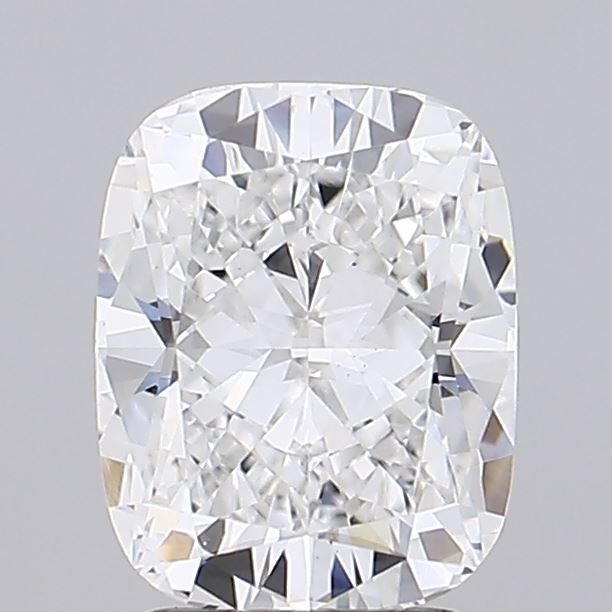 2.52 Carat D Color VS1 Clarity Cushion Cut Lab-Created Diamond for Engagement Rings & Fine Jewelry