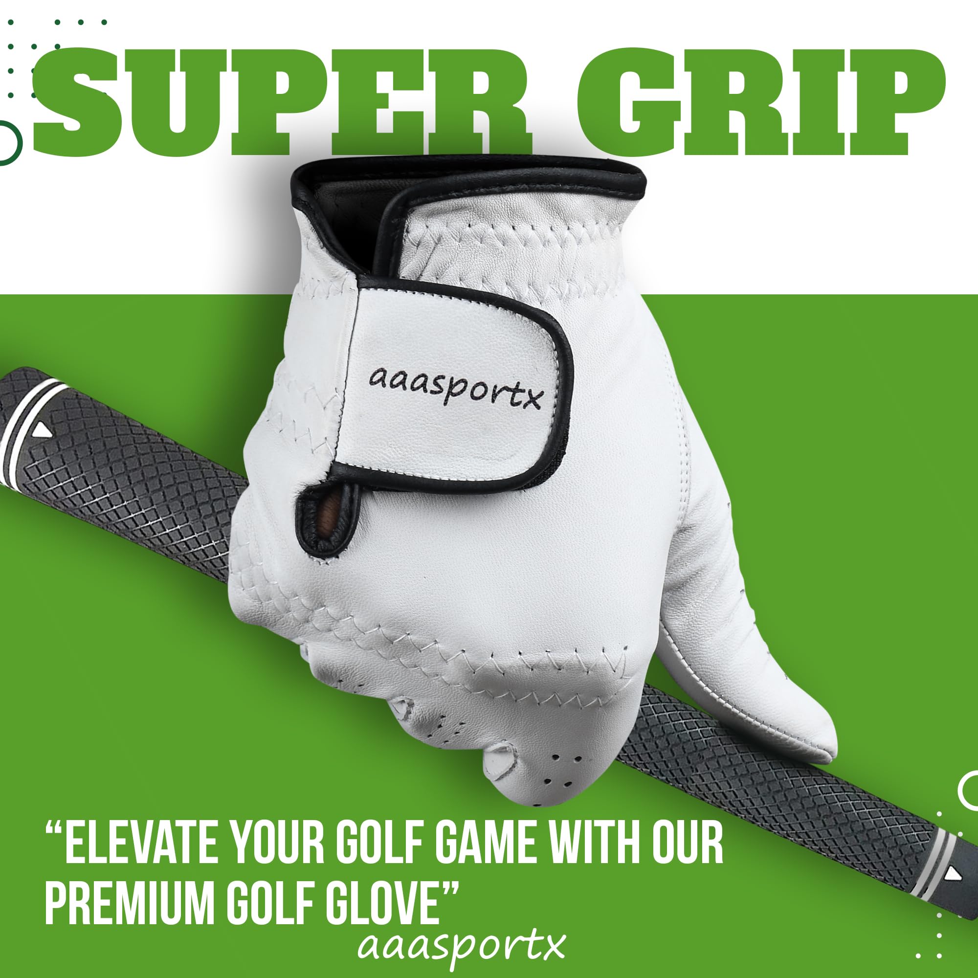 Premium Men's Golf Gloves - Left/Right Hand Breathable Comfort Fit - Ideal Golf Gifts for Players & Enthusiasts - Perfect for Driving Range, Course Play & Tournament Practice