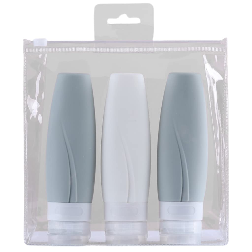 XISAOK Leak Proof Travel Bottles Set - 8 Pack TSA Approved Toiletry Containers for Shampoo, Lotion & Soap | Portable Quart Size Storage Bags | Perfect for Air Travel, Gym & Vacation Essentials