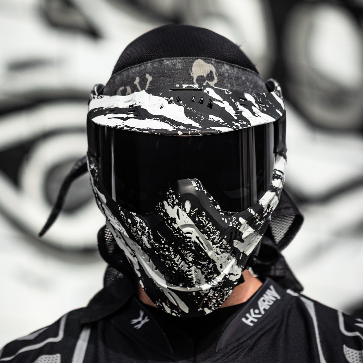 HSTL® Fracture Black/White Ski Snowboard Goggles - UV Protection, Anti-Fog Lens for Winter Sports & Outdoor Activities