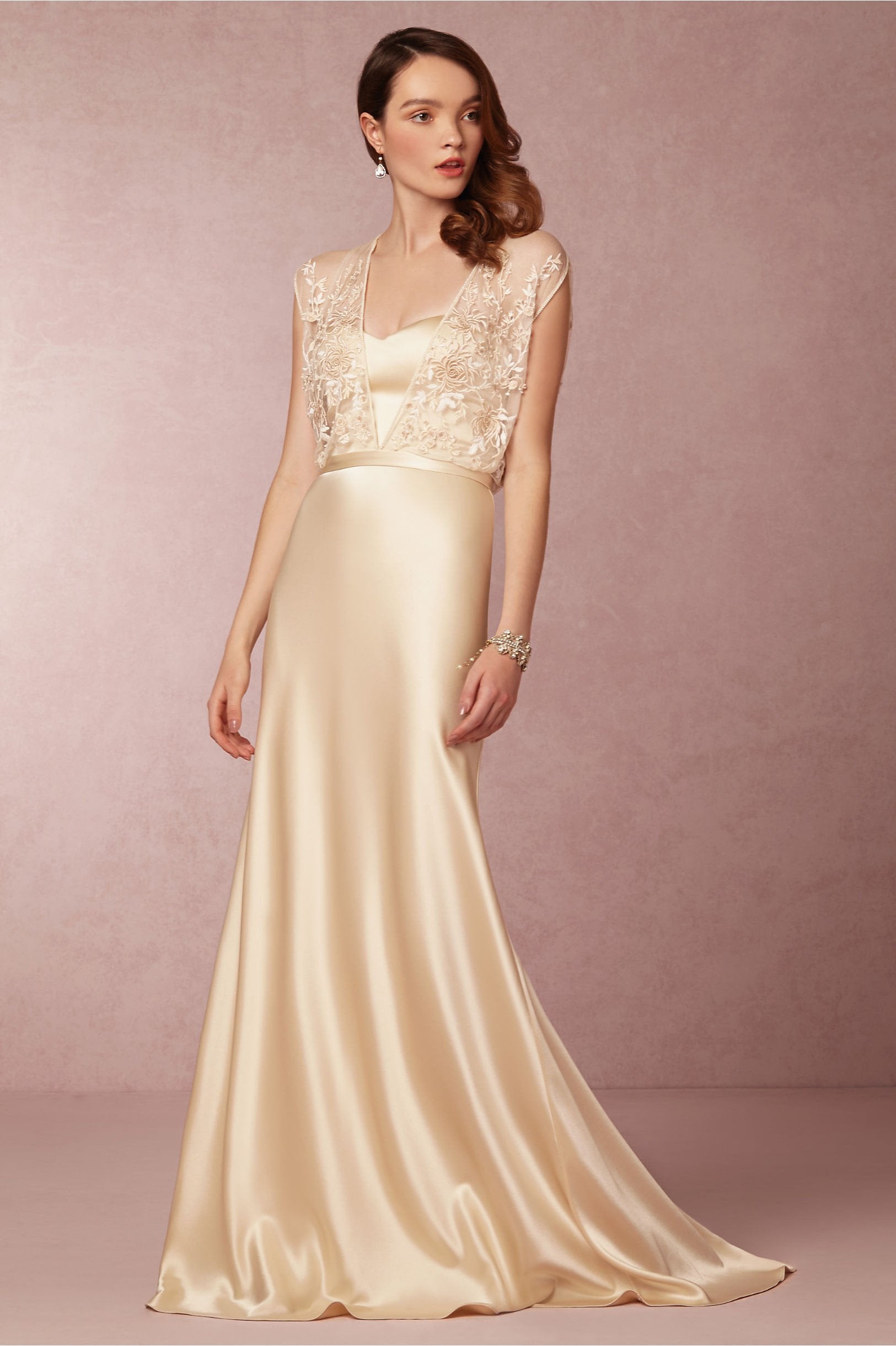 Catherine Deane Zaden Gown - Elegant Long Sleeve Lace Wedding Dress for Bride, Perfect for Church Ceremony & Formal Evening Events