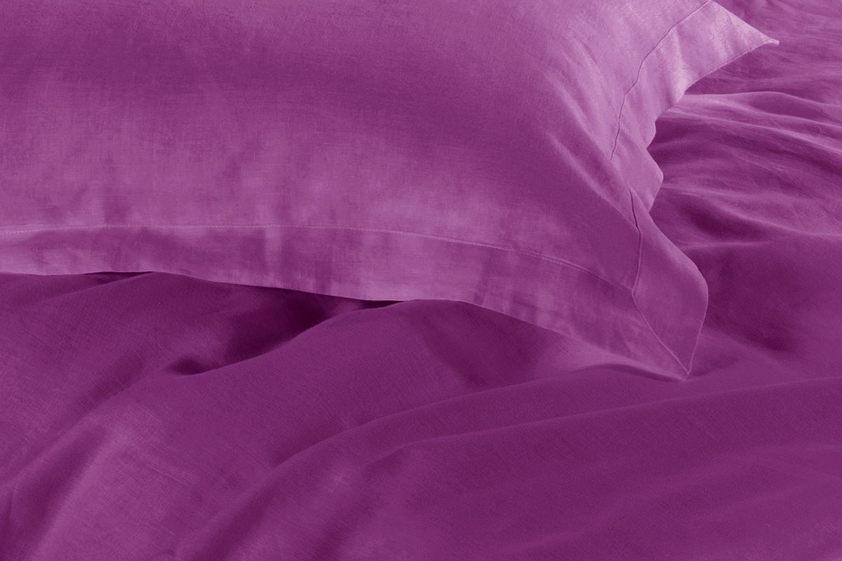 1000 Thread Count Luxury Super King Size Purple Duvet Cover Set - Soft & Breathable Bedding for Master Bedroom, Guest Room & Hotel Use