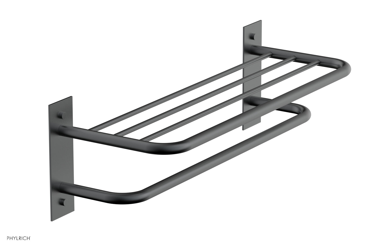 Premium Double Towel Rack & Shelf - Space-Saving Bathroom Organizer for Towels & Toiletries | Durable Stainless Steel Design | Perfect for Small Bathrooms, Laundry Rooms & Spa Areas (Model DB46)